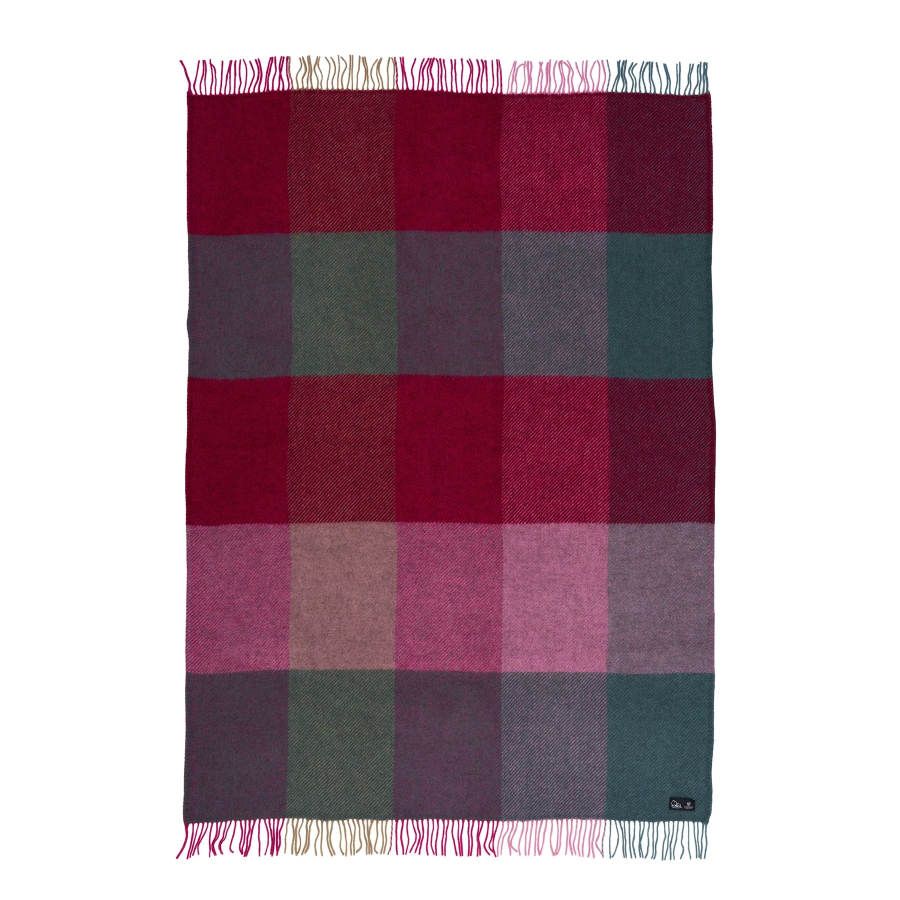 Klippan NZ Wool Blanket | Gotland Check | Pink