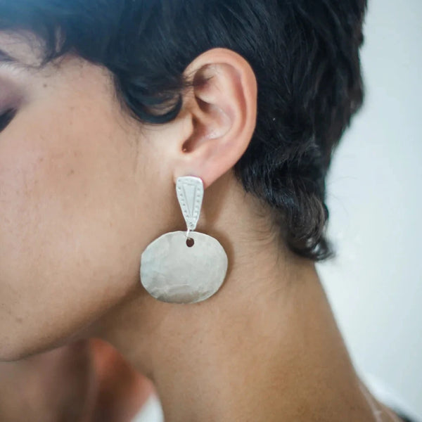Beika Earrings | Silver