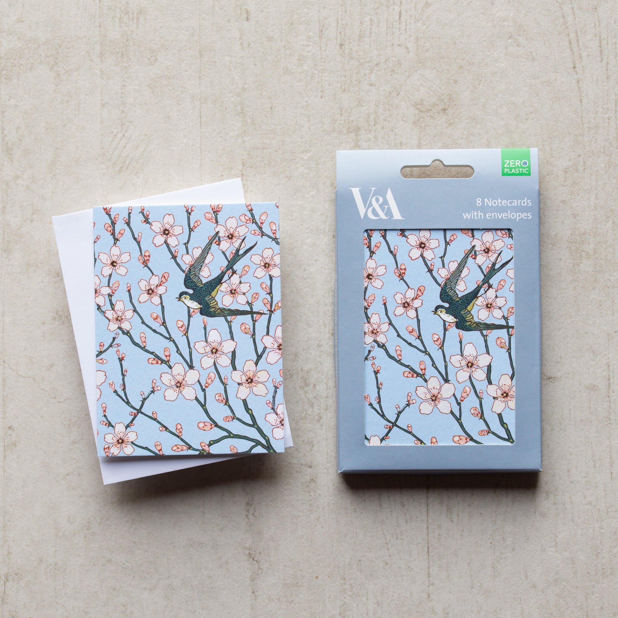 8 Notecards with Envelopes | Almond Blossom