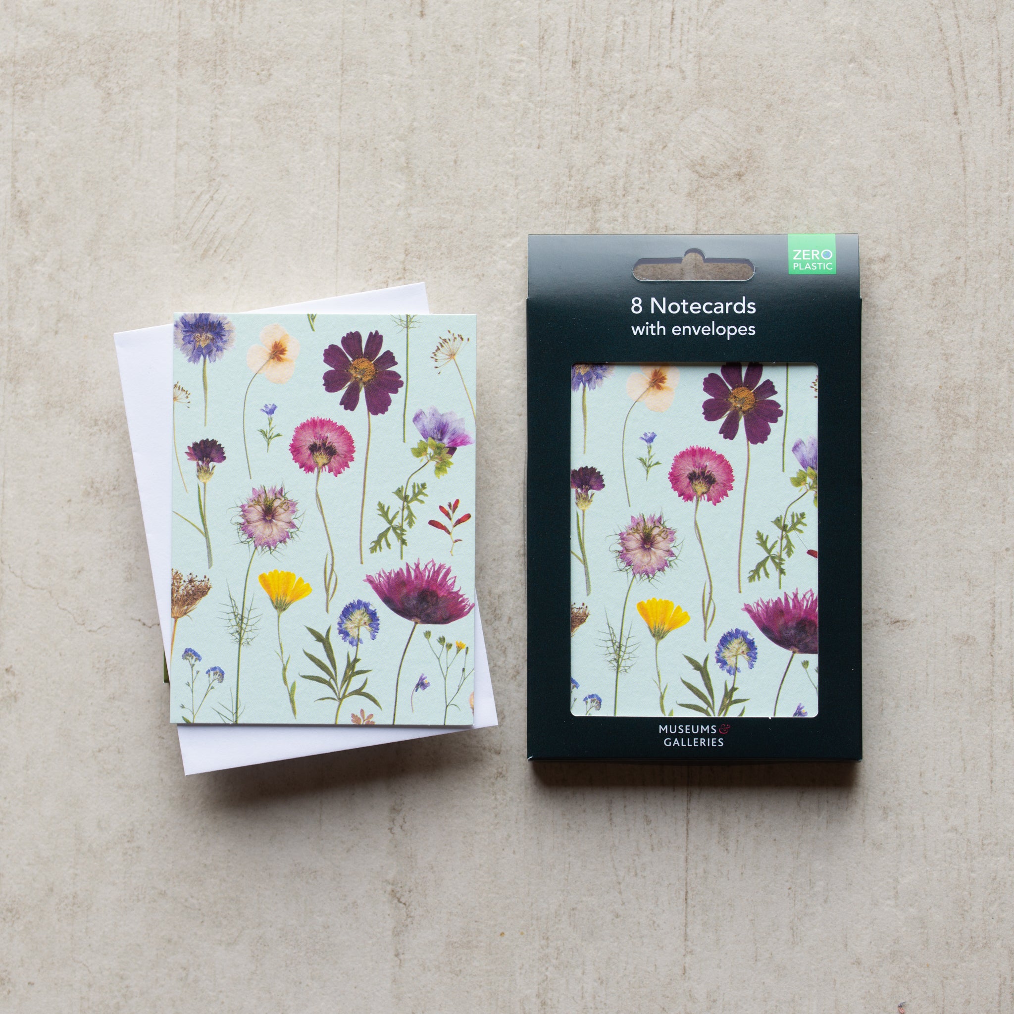 8 Notecards with Envelopes | Mint Bloom