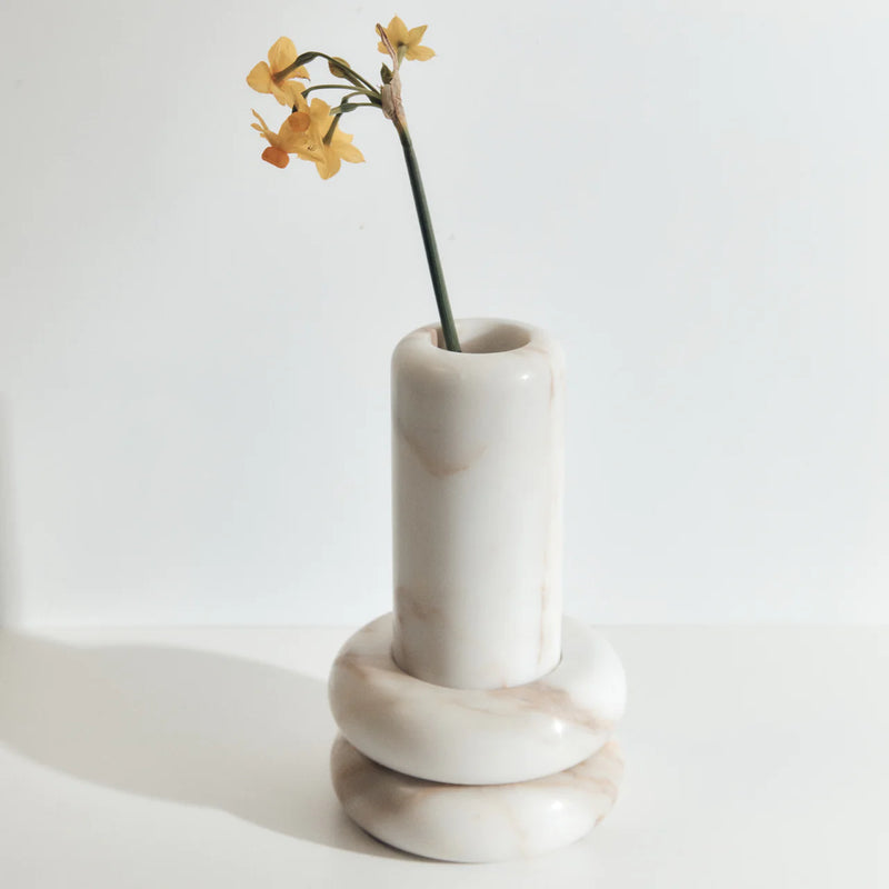 Molecular Marble Vase | Calcutta Gold