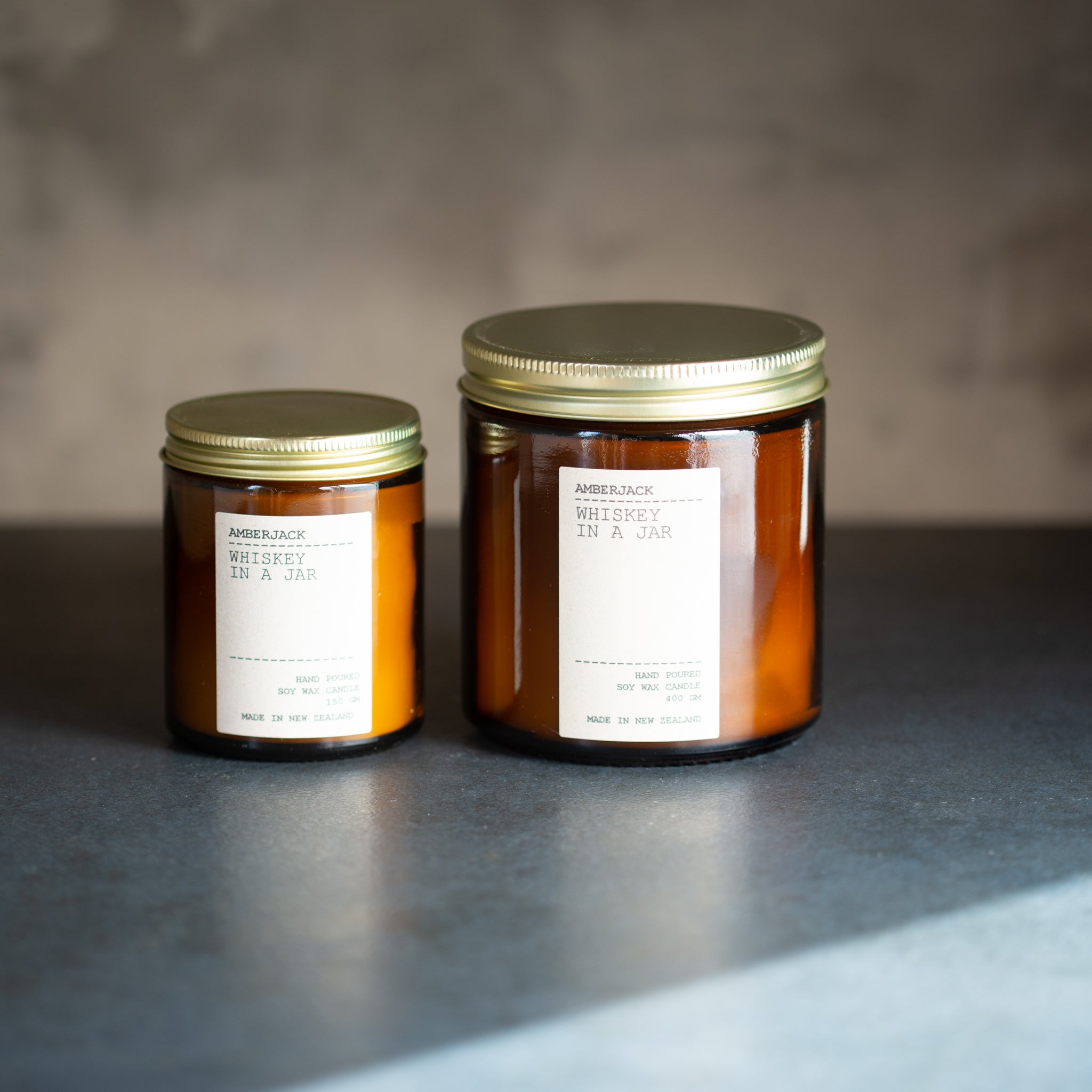 Amberjack Candle | Whiskey in a Jar | Large
