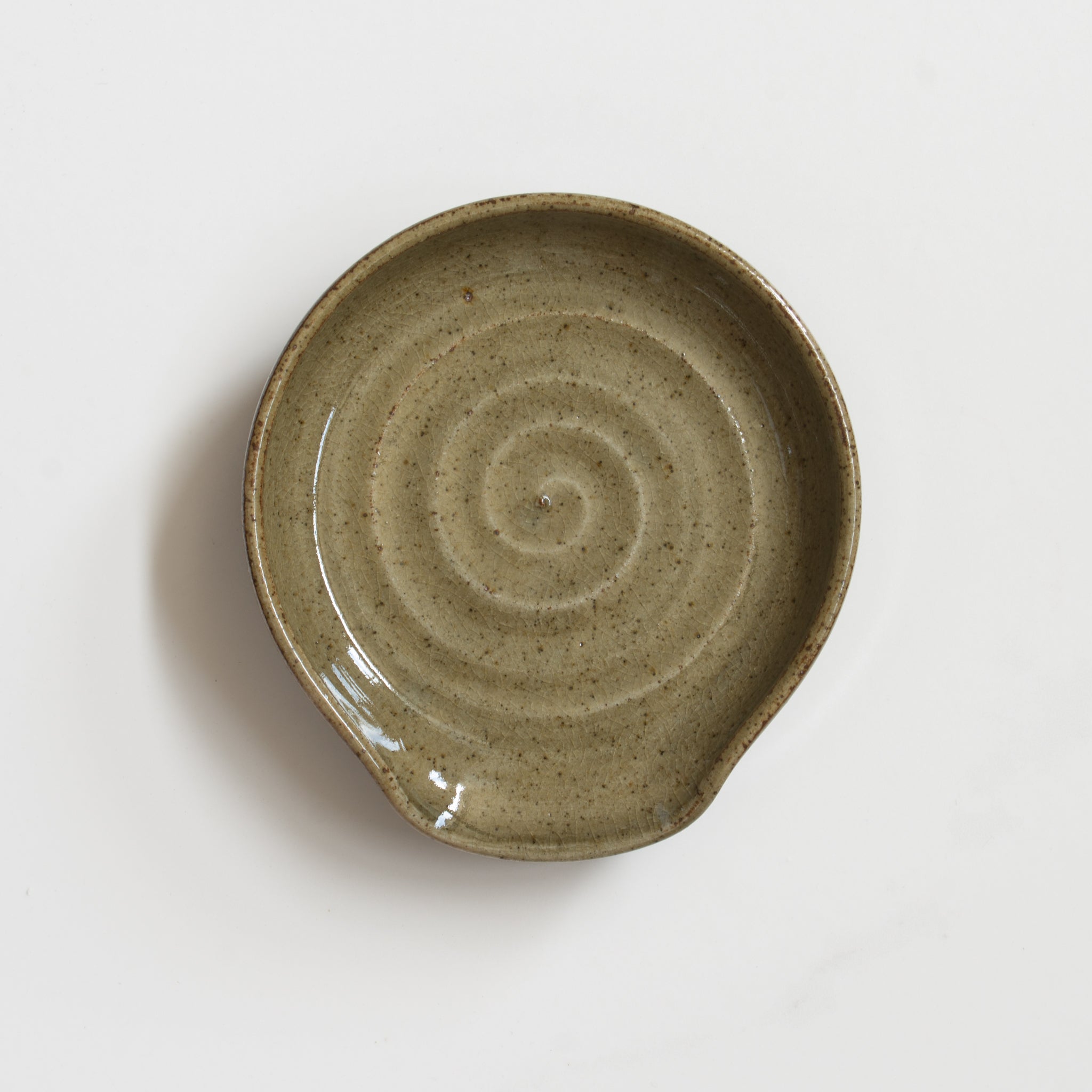 Anna Campbell | New Zealand Ceramics | Spoon Rest | Green