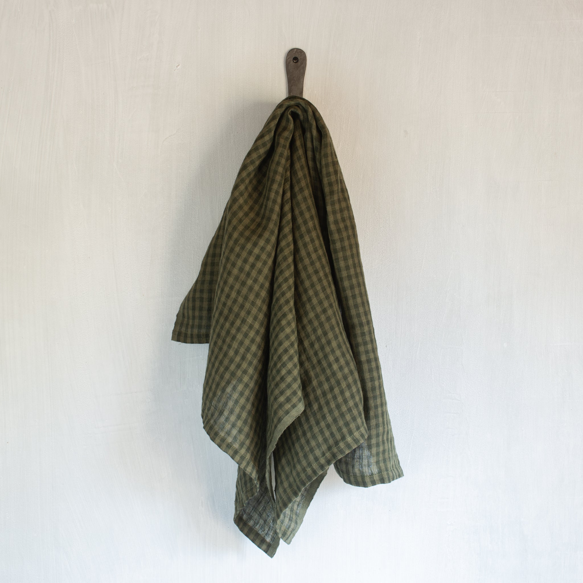 Tea Towel | Check | Sage