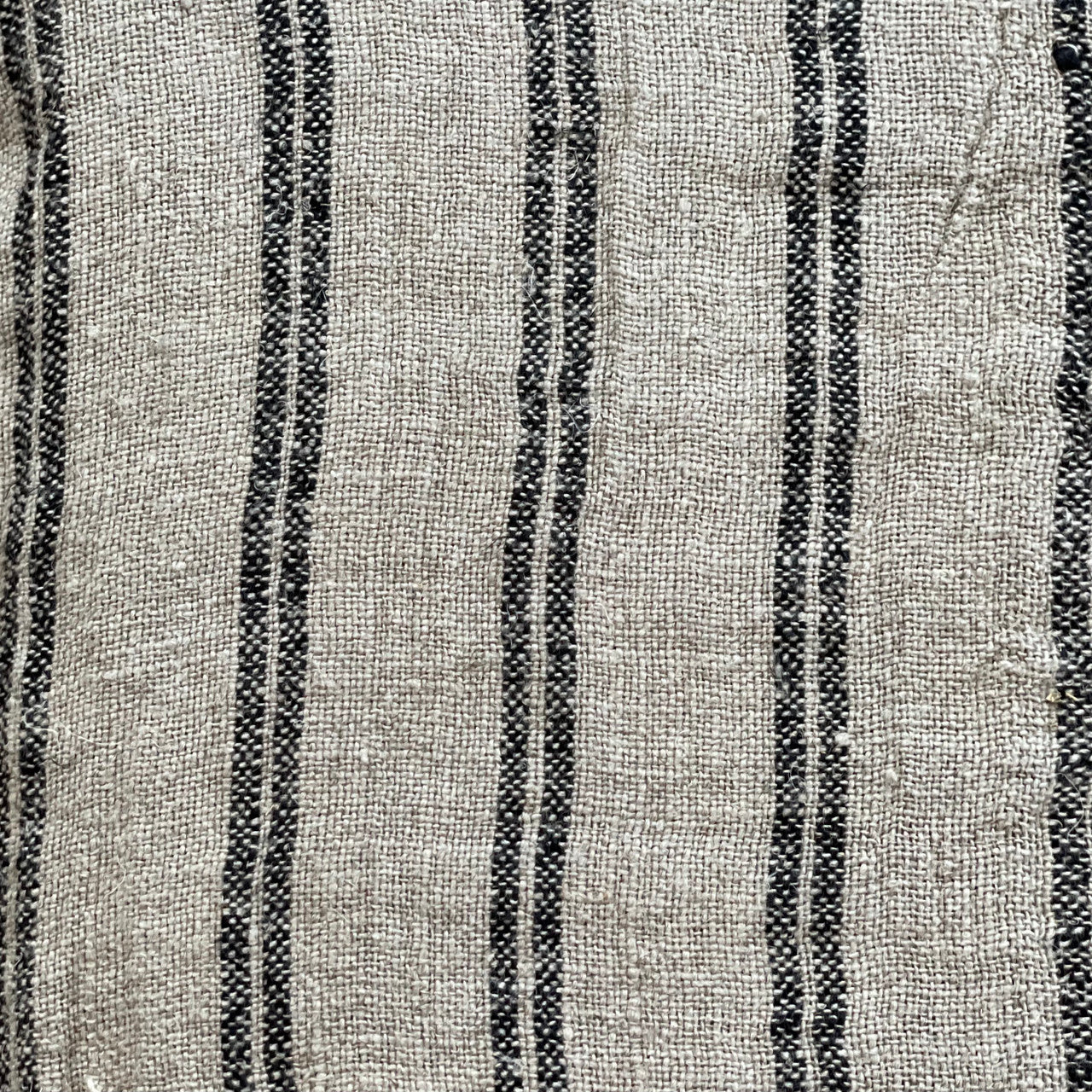 Handloomed Linen Hand Towel | Black Stripe