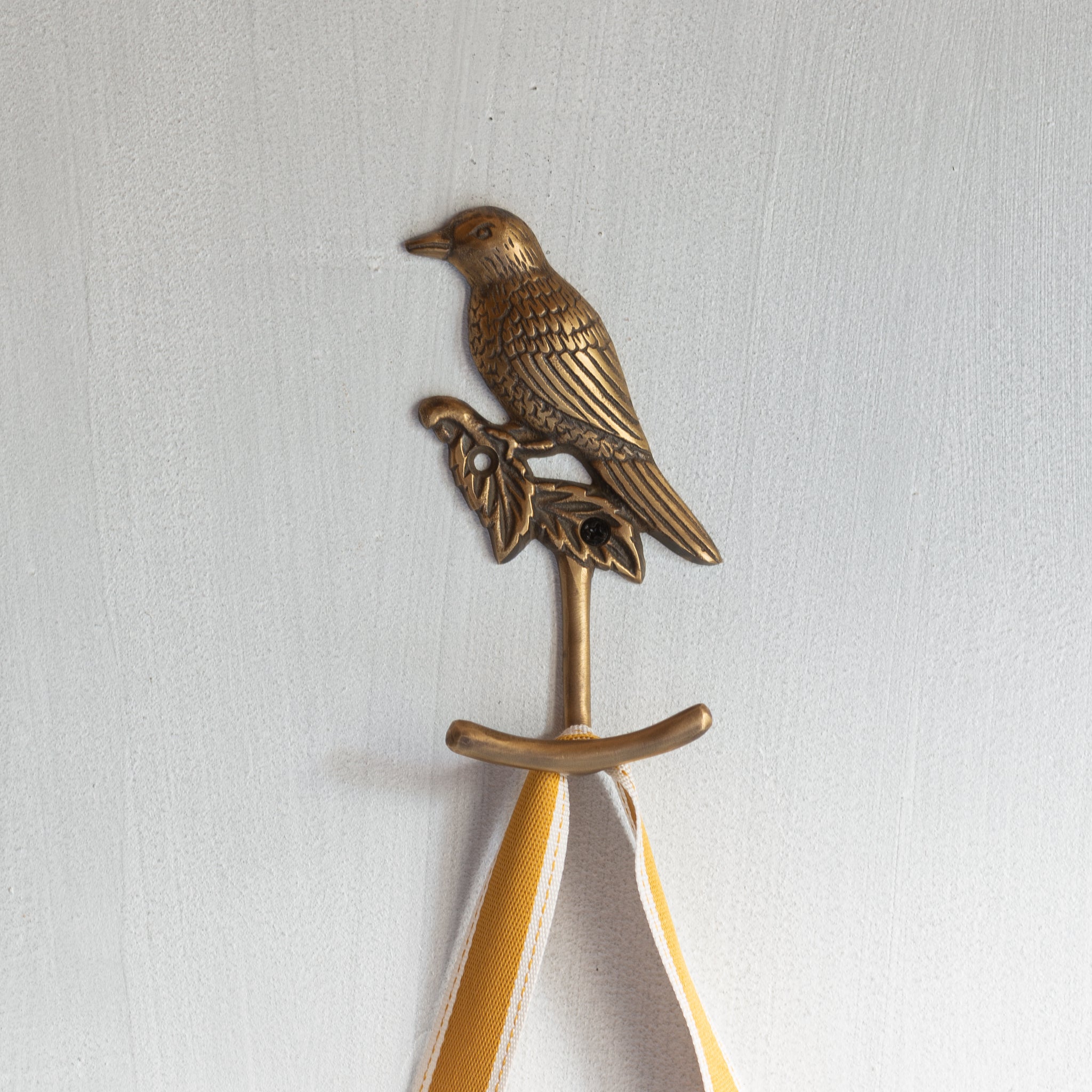 Brass 'Bird on a Branch' Hook