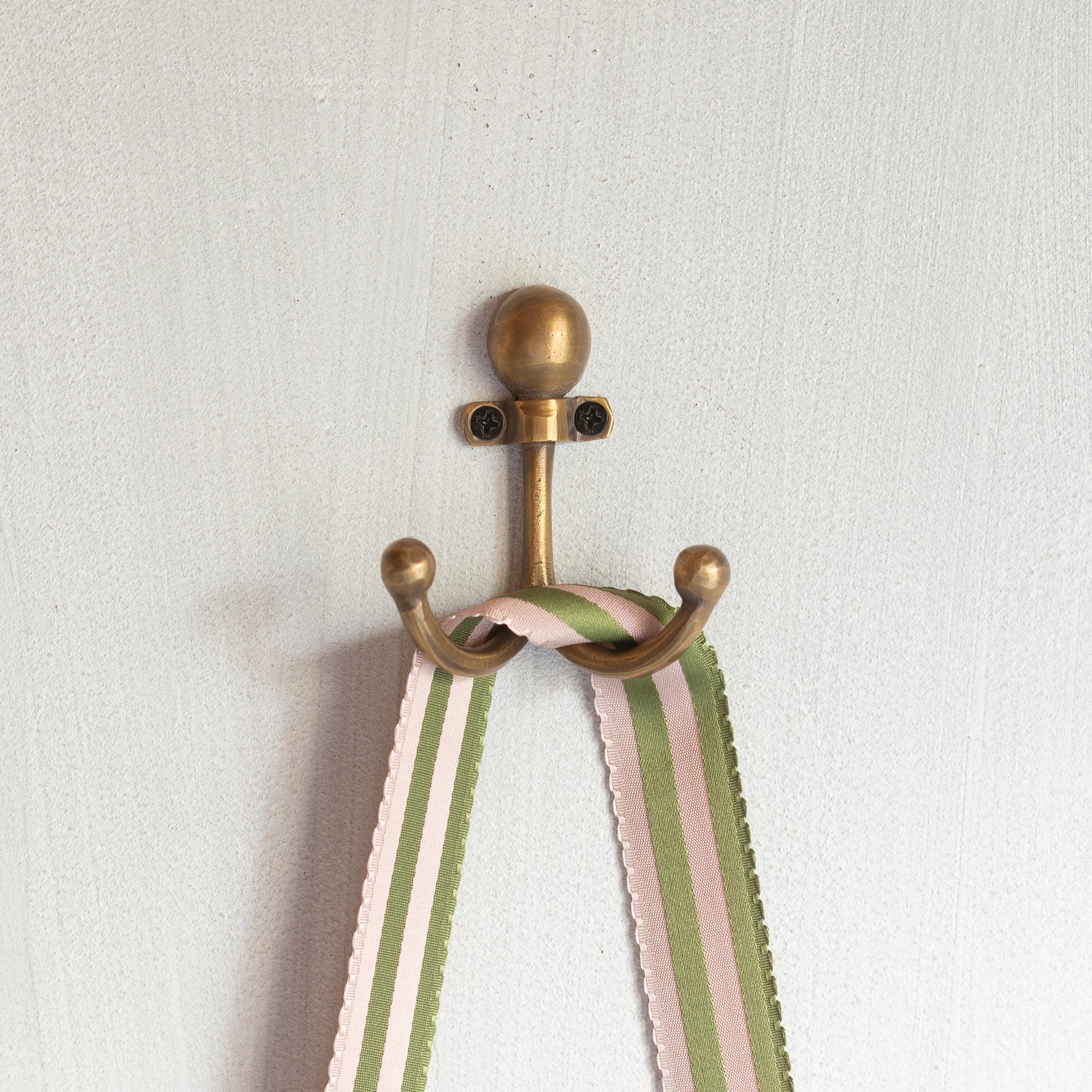 Brass Hook | ‘Double Ball Top’ Coat Hook