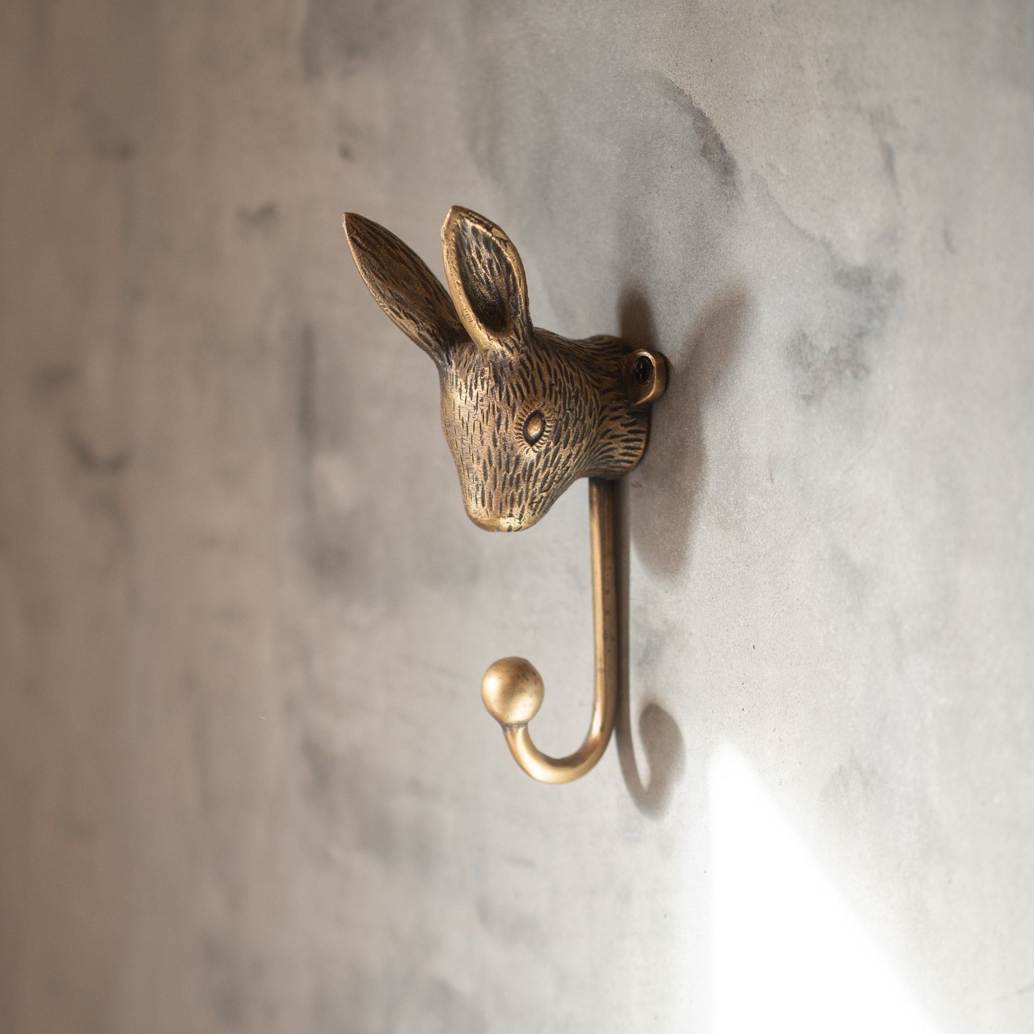 Brass Hook | Rabbit | Antique Finish