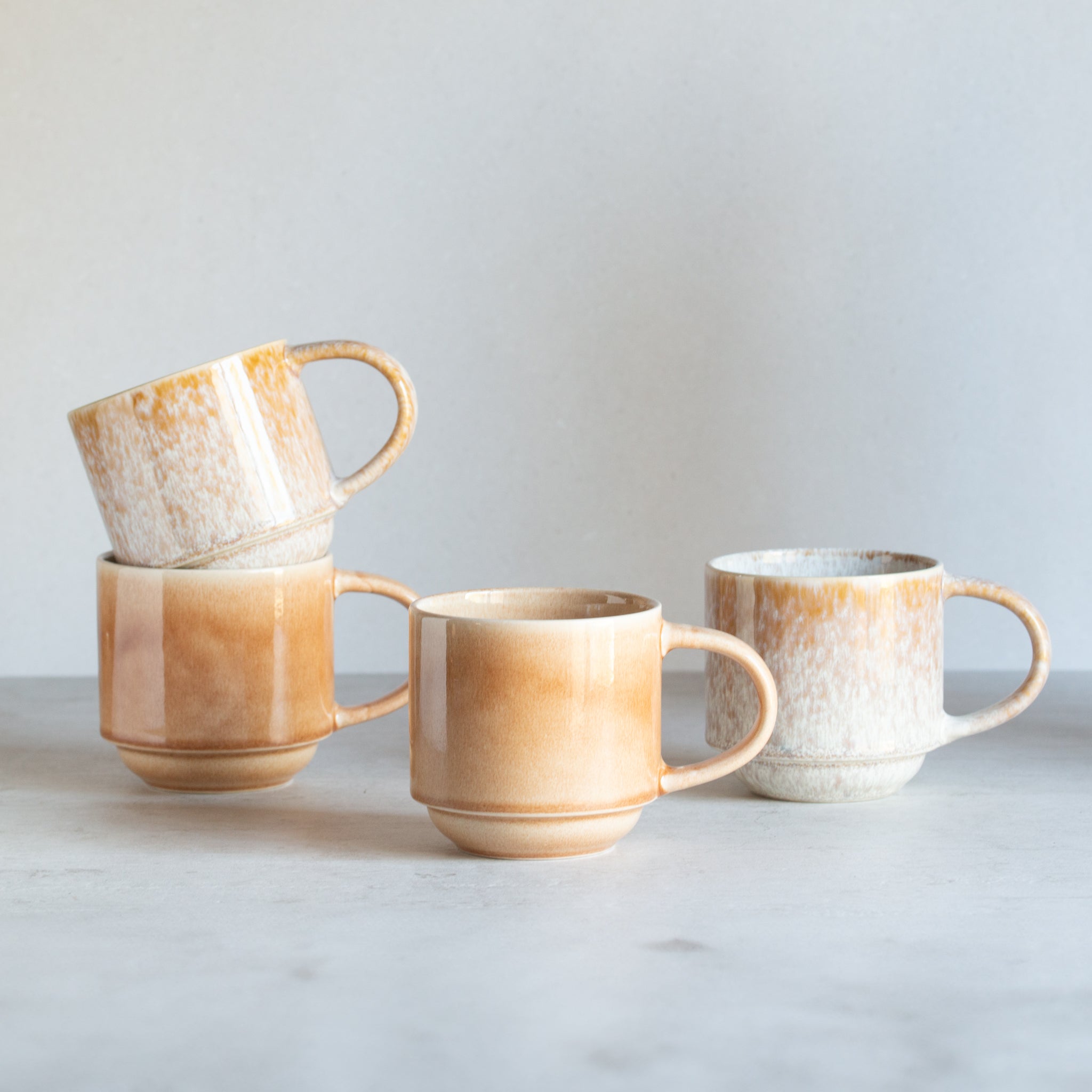 Calla Mugs | Set of 4 | Terra