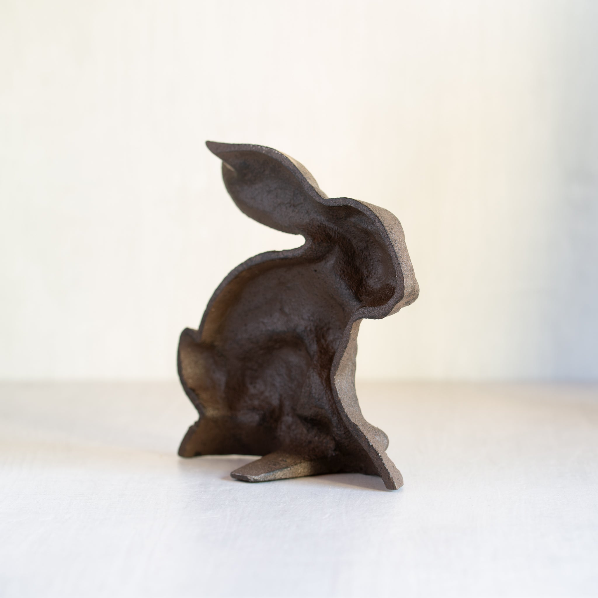 Door Stop | Cast Iron Rabbit Side-On