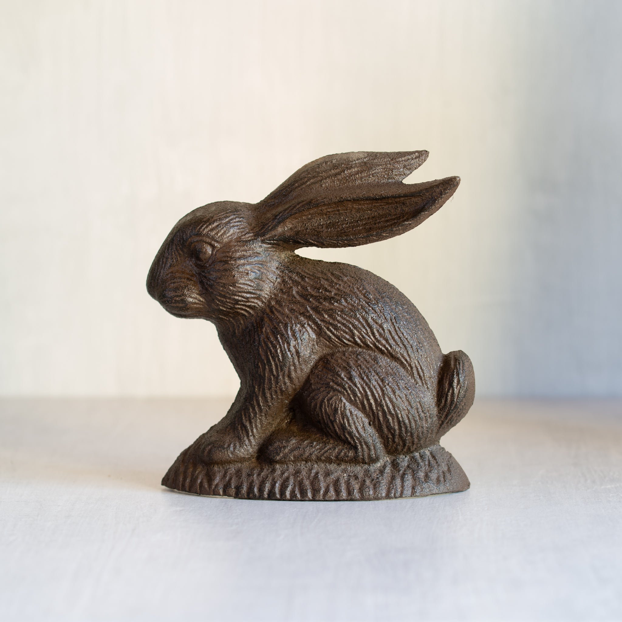 Door Stop | Cast Iron Rabbit Side-On