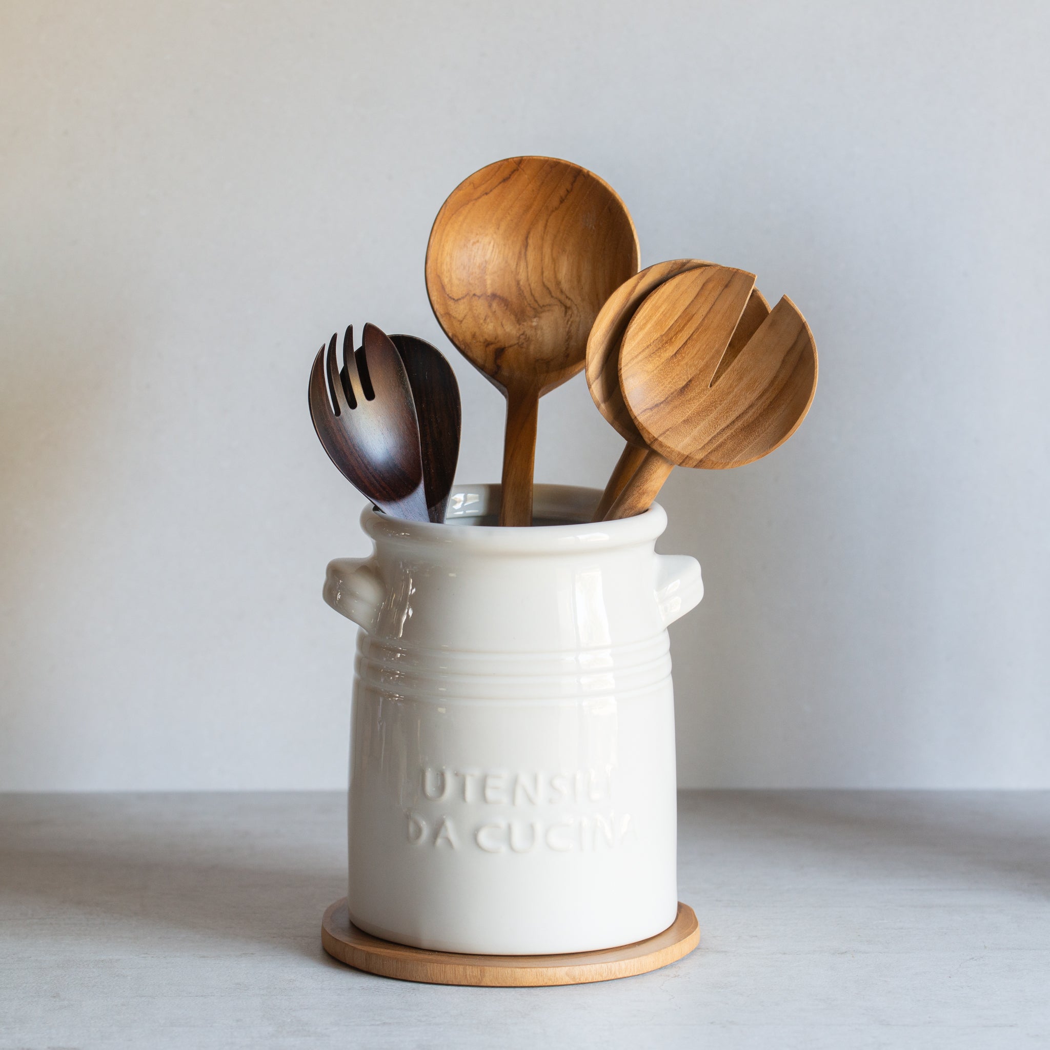 Blanca Ceramic Utensil Holder