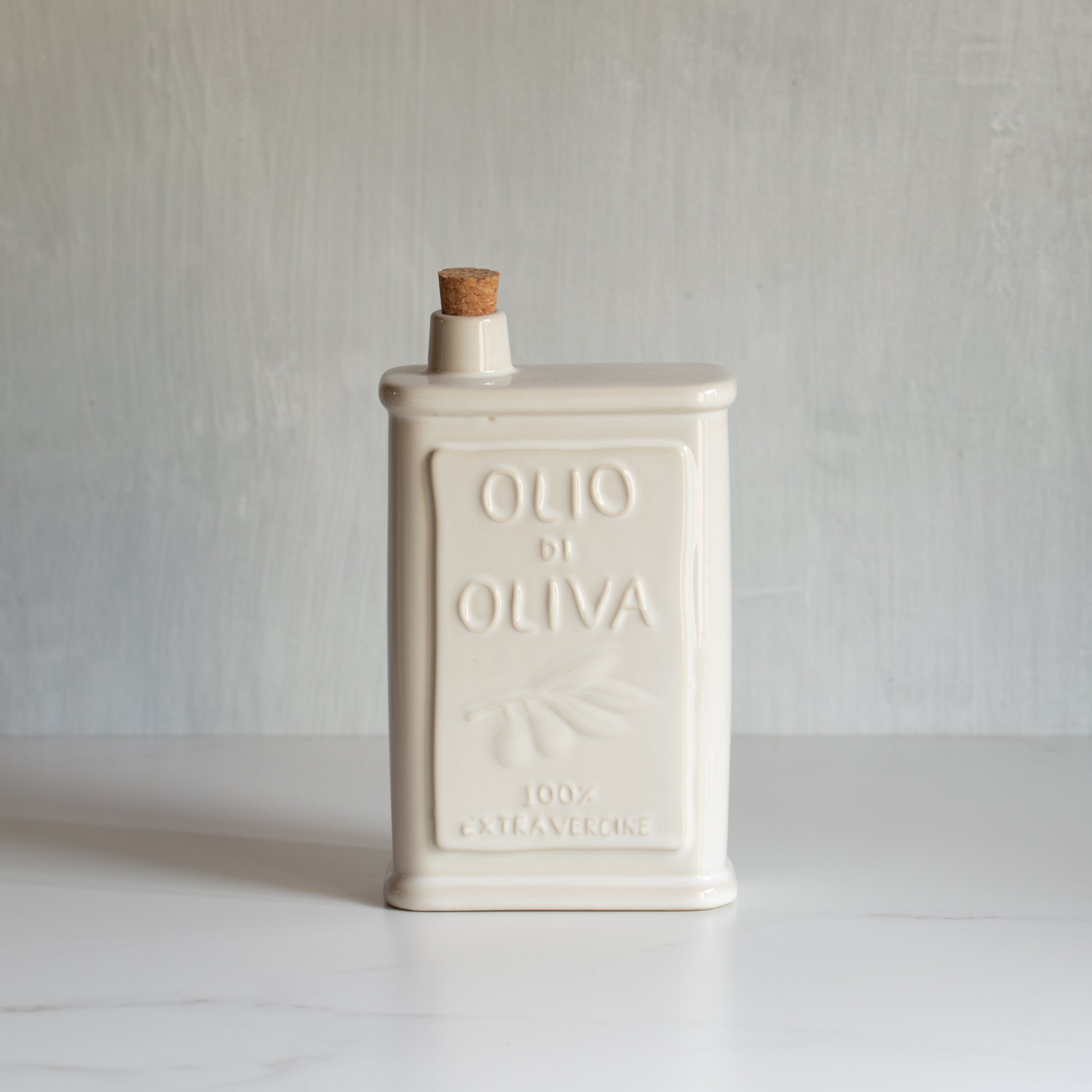 Ceramic Oil Bottle | Ivory