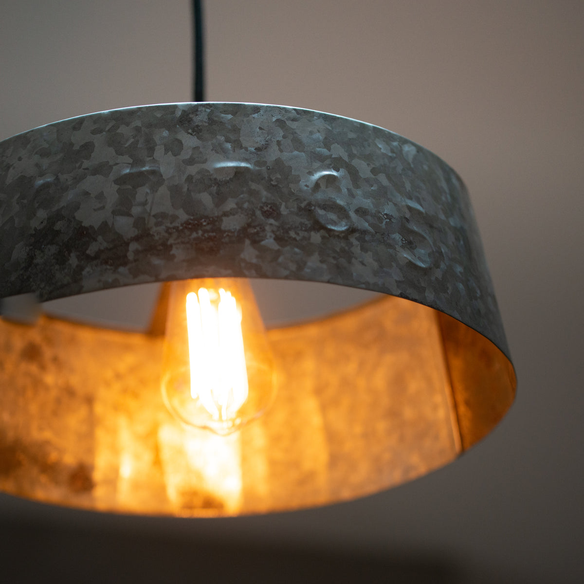 Galvanised Iron Lightshade | Clement