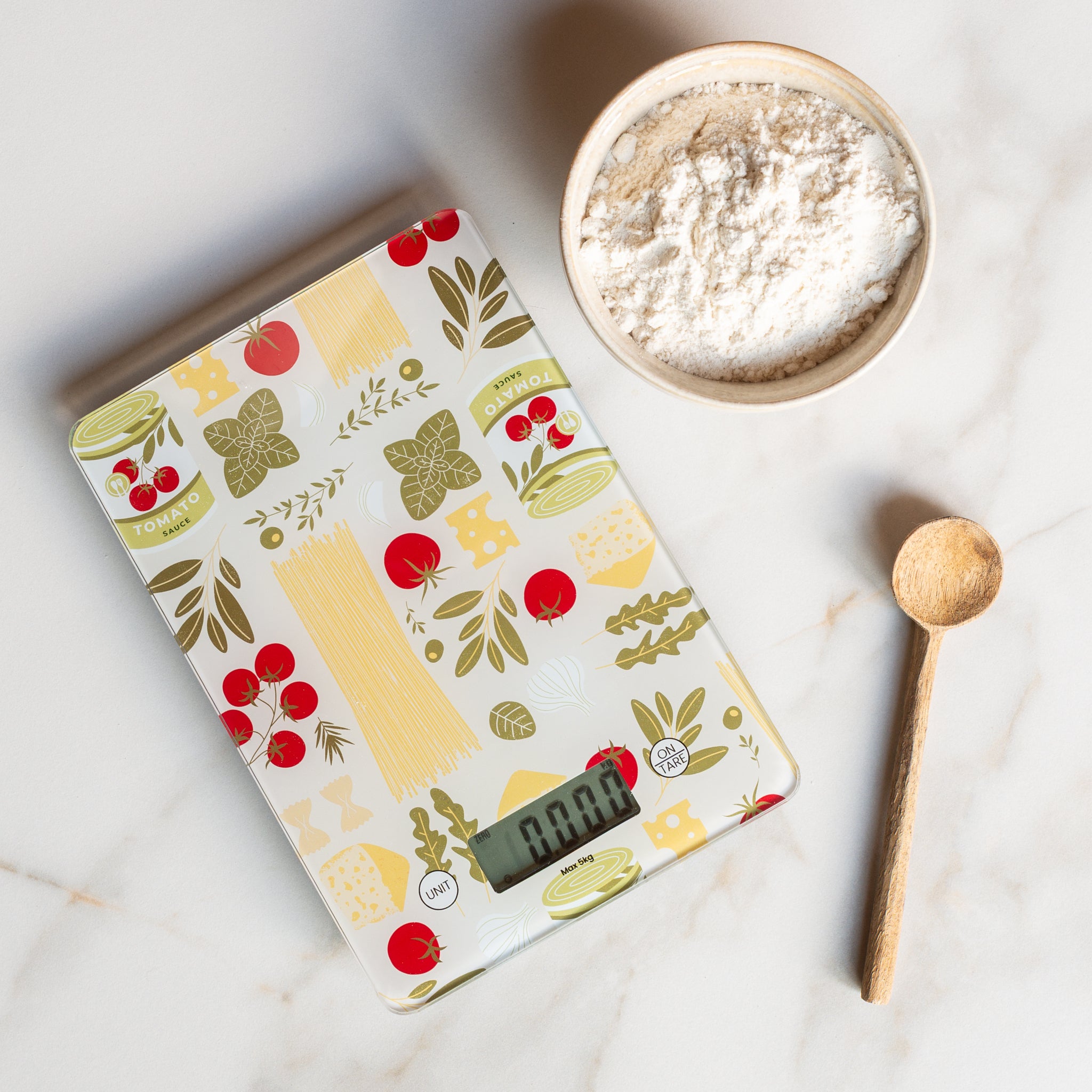 Provender Glass Digital Scales | Olive | 5kg