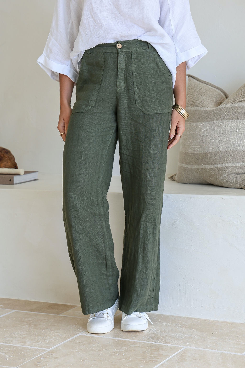 Linen Pant | Liberta | Juniper