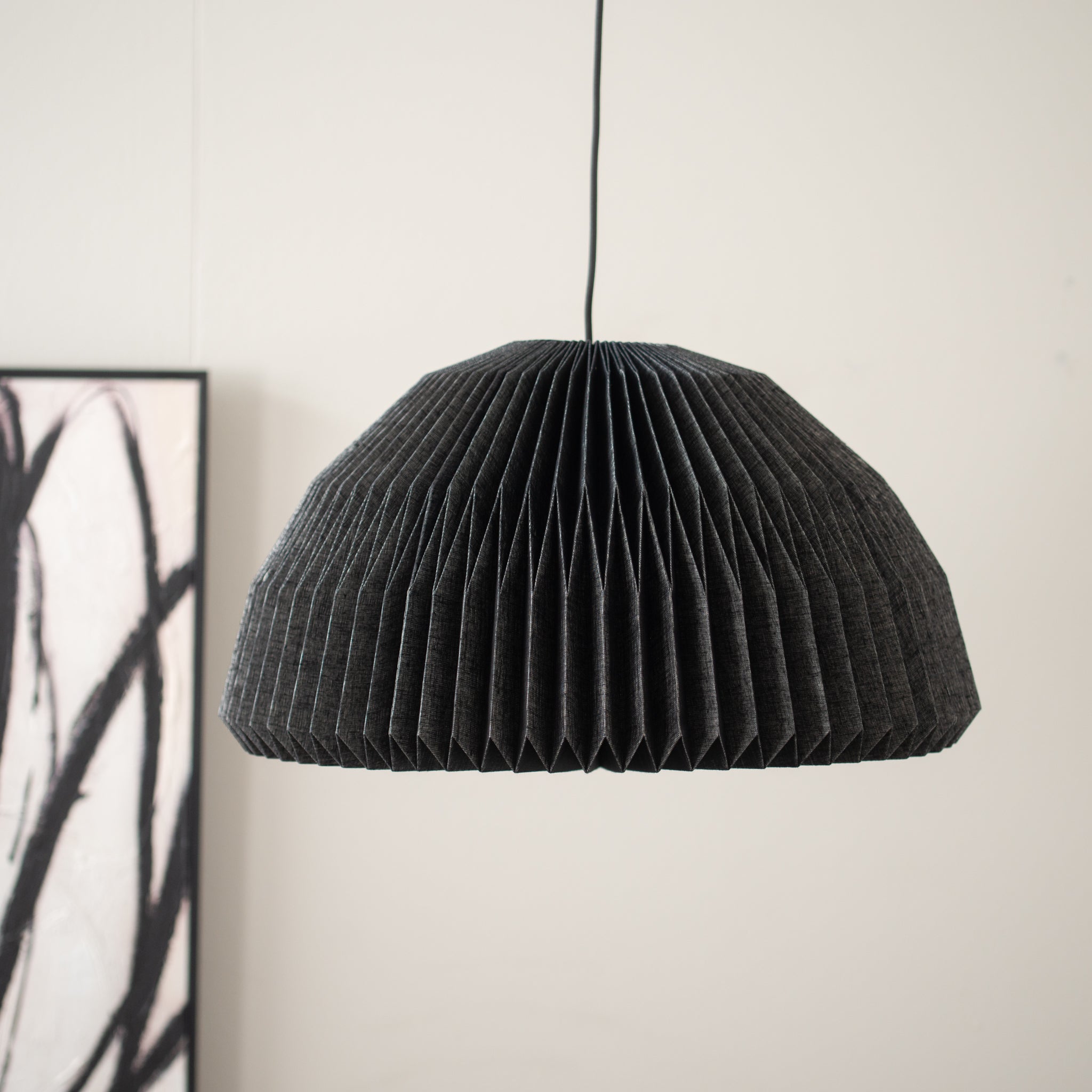Fold | Fabric Pendant Lamp | Domu | Black