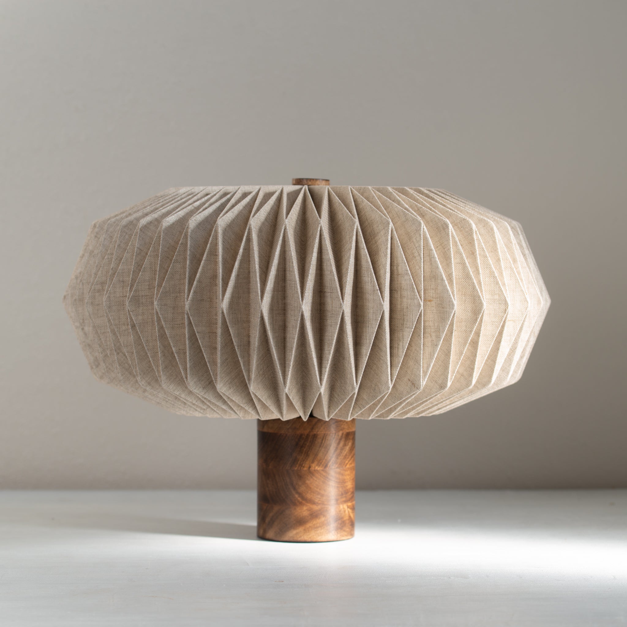Fold | Linen Table Lamp | Kinoko | Natural