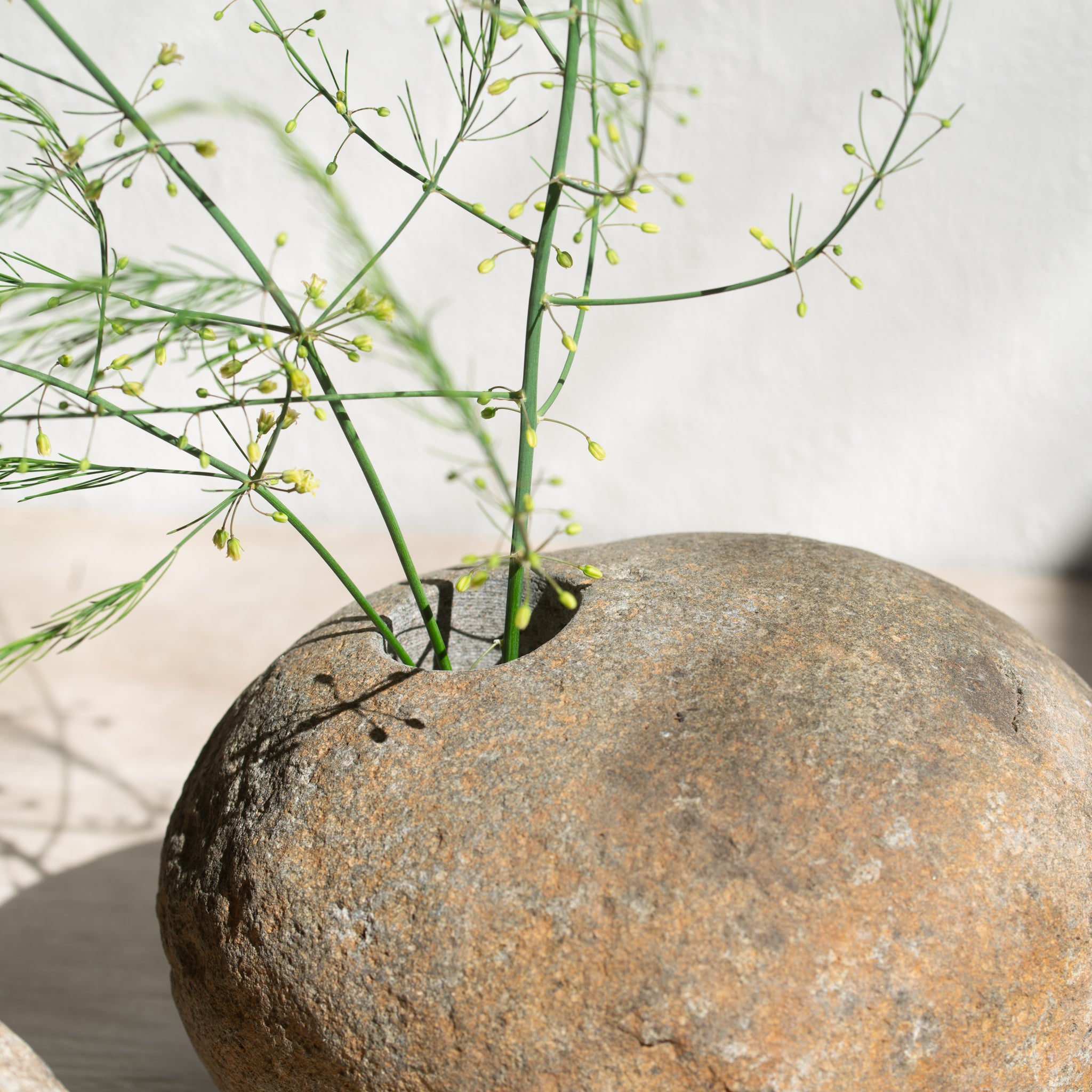 Saku | Riverstone Ikebana Vase | X-Large