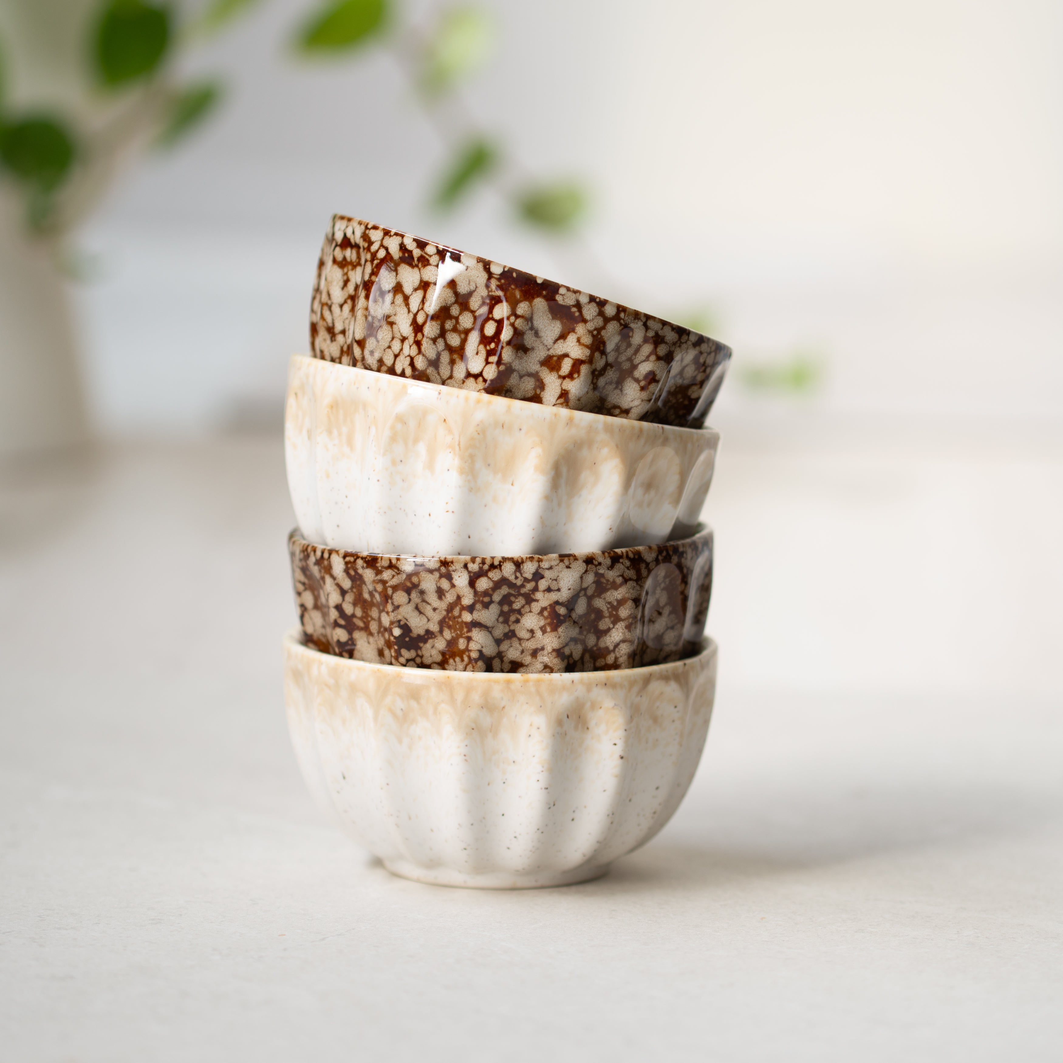 Franco Medium Bowl | Cocoa | Set/2