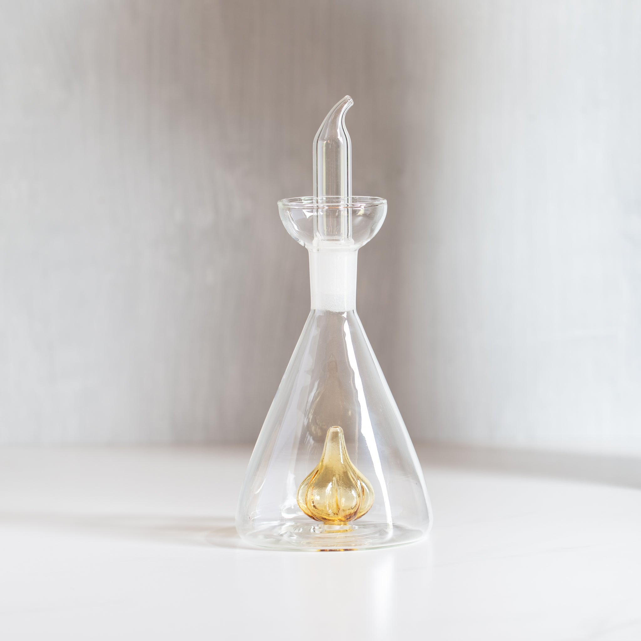 Glass Oil Bottle | Garlic