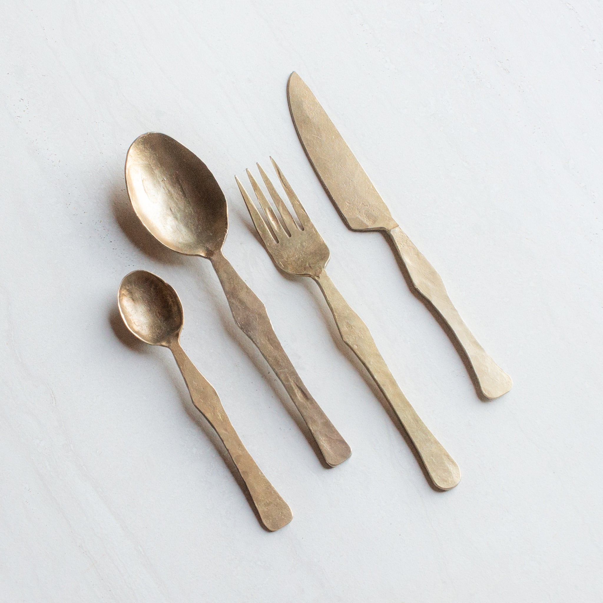 Forged Cutlery Set | Antique Brass Finish