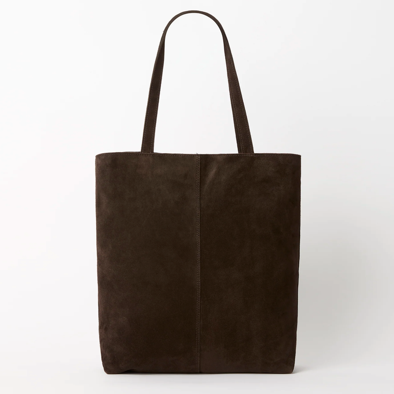 Juju & Co. | Everyday Tote Bag | Suede | Chocolate