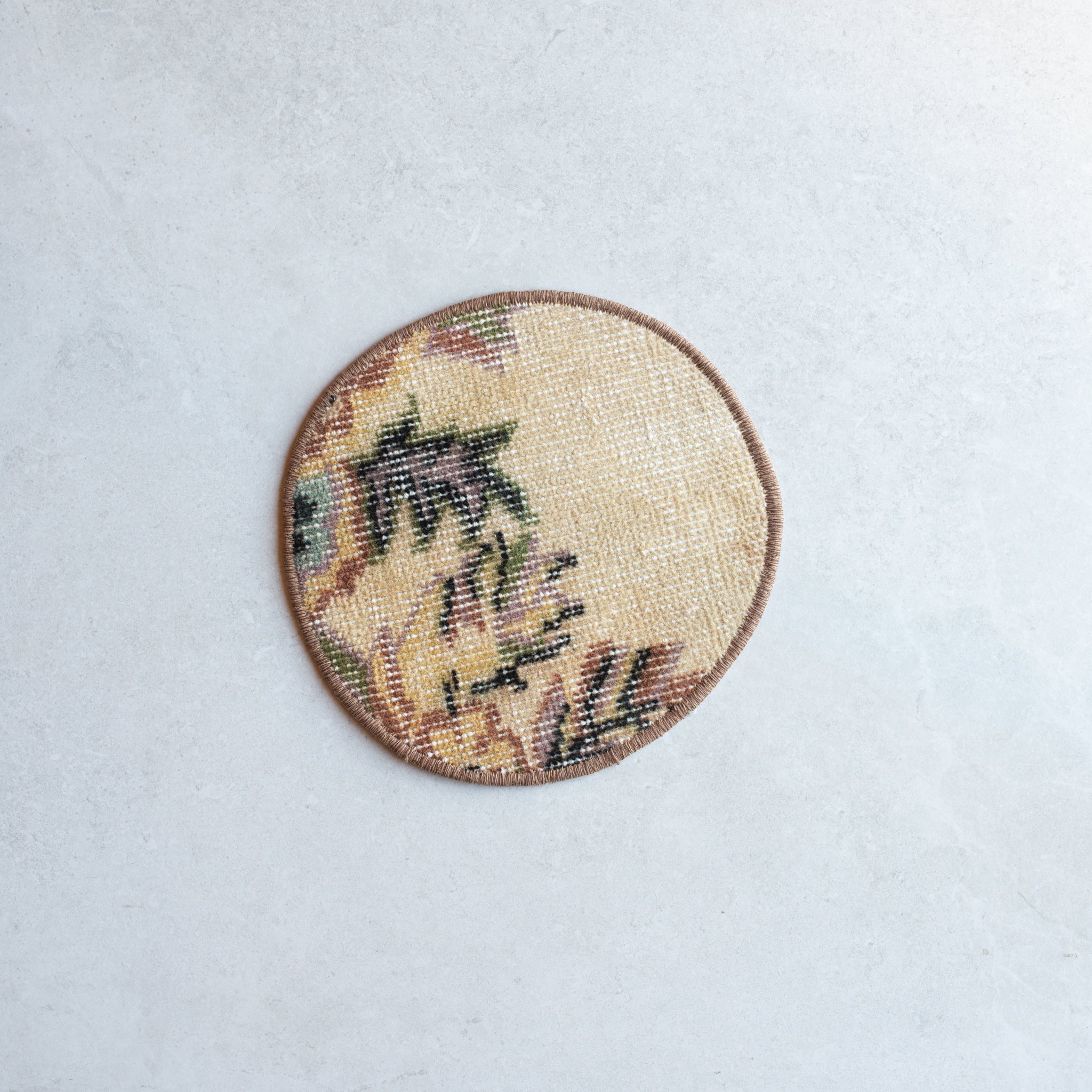 Kilim Placement | Blush + Cream Floral | Small