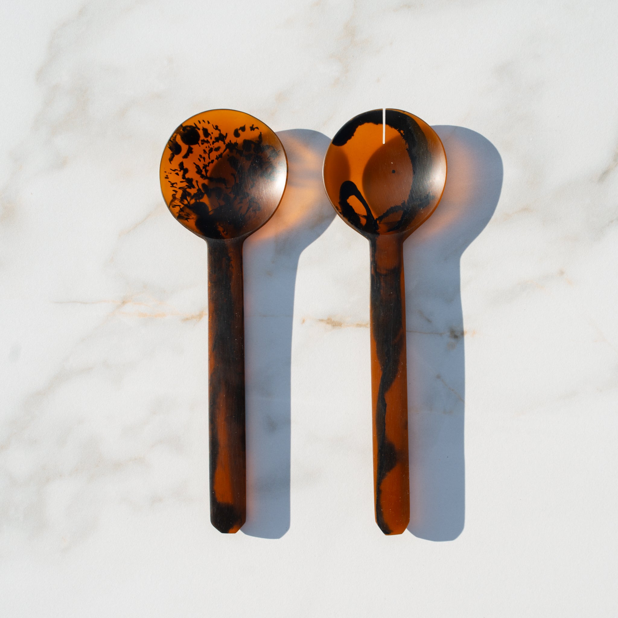 Kip Salad Servers | Tortoiseshell