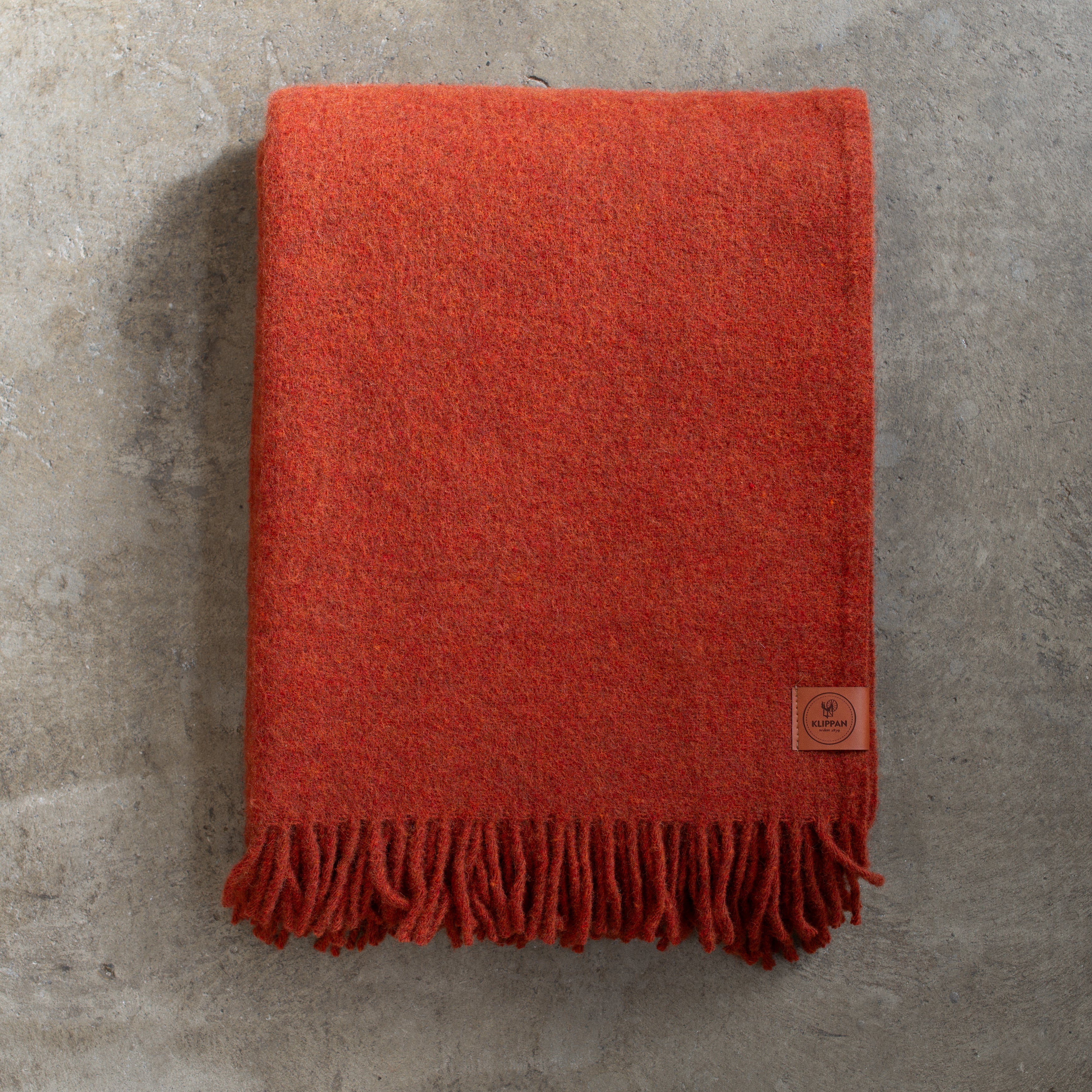 Klippan Recycled Wool Blanket | True | Rust