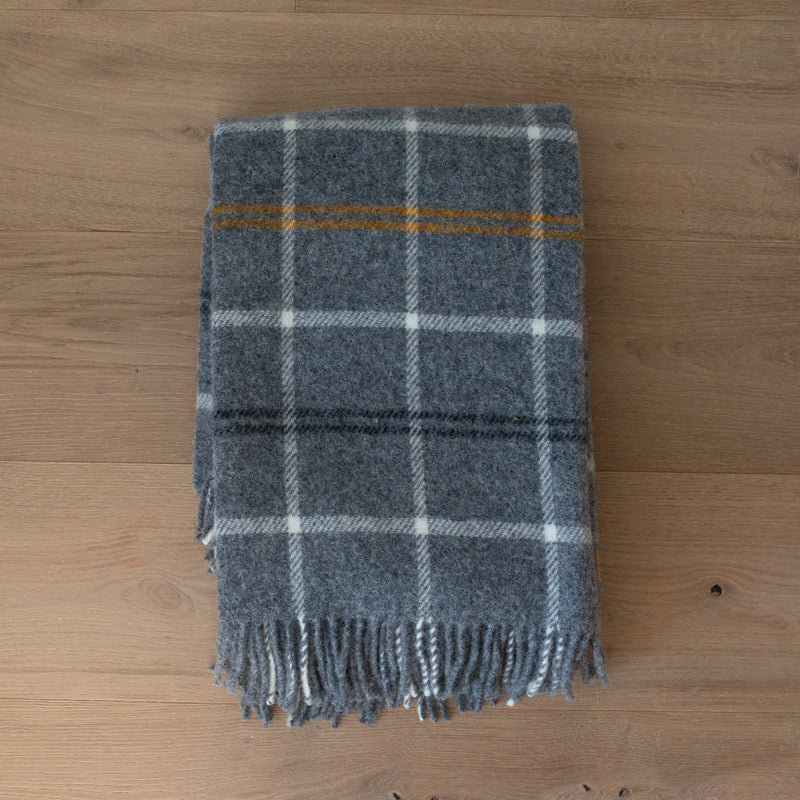 Klippan NZ Wool Blanket | Tartan Dark Grey