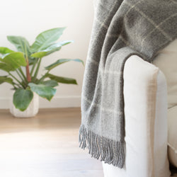 Klippan NZ Wool Blanket | Vinga Light Grey