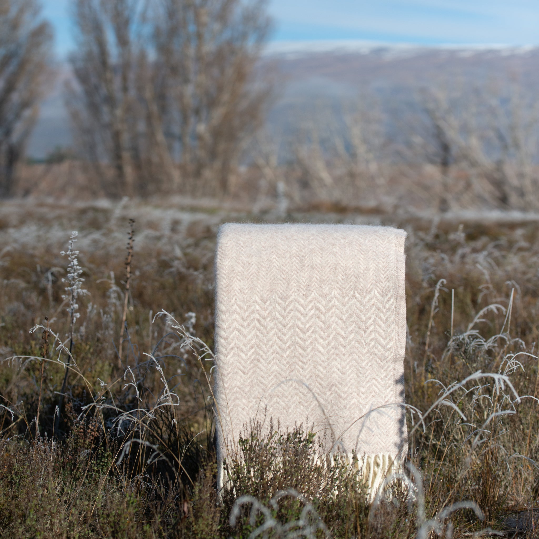 Klippan NZ Wool Blanket | Zigzag | Griege