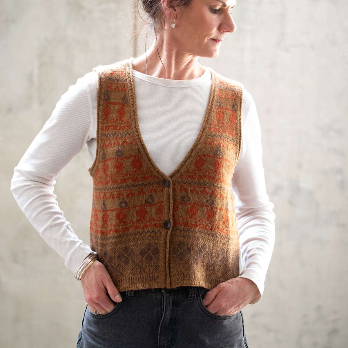 Vest | Toddy | Rust