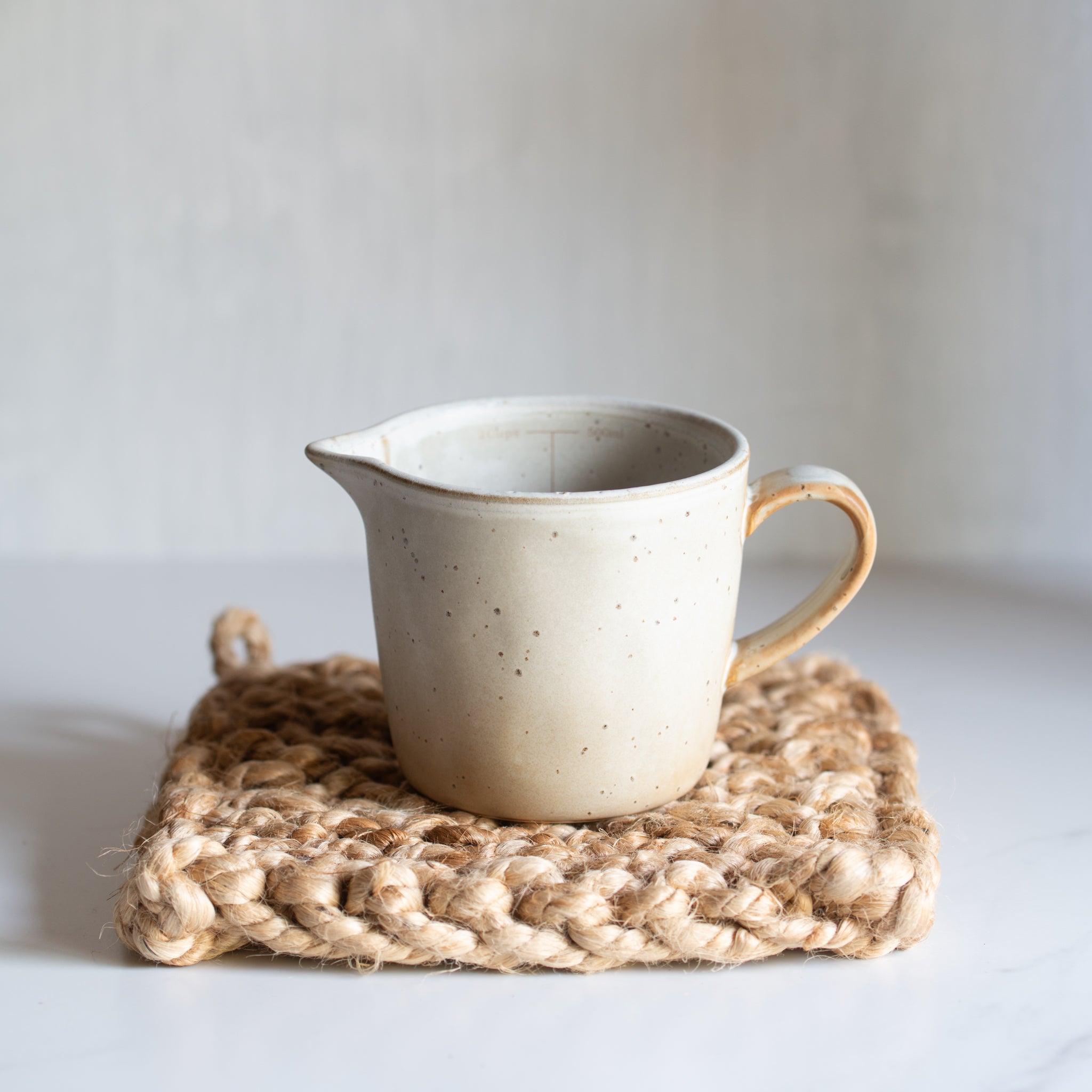 Knit Jute Trivet | Natural