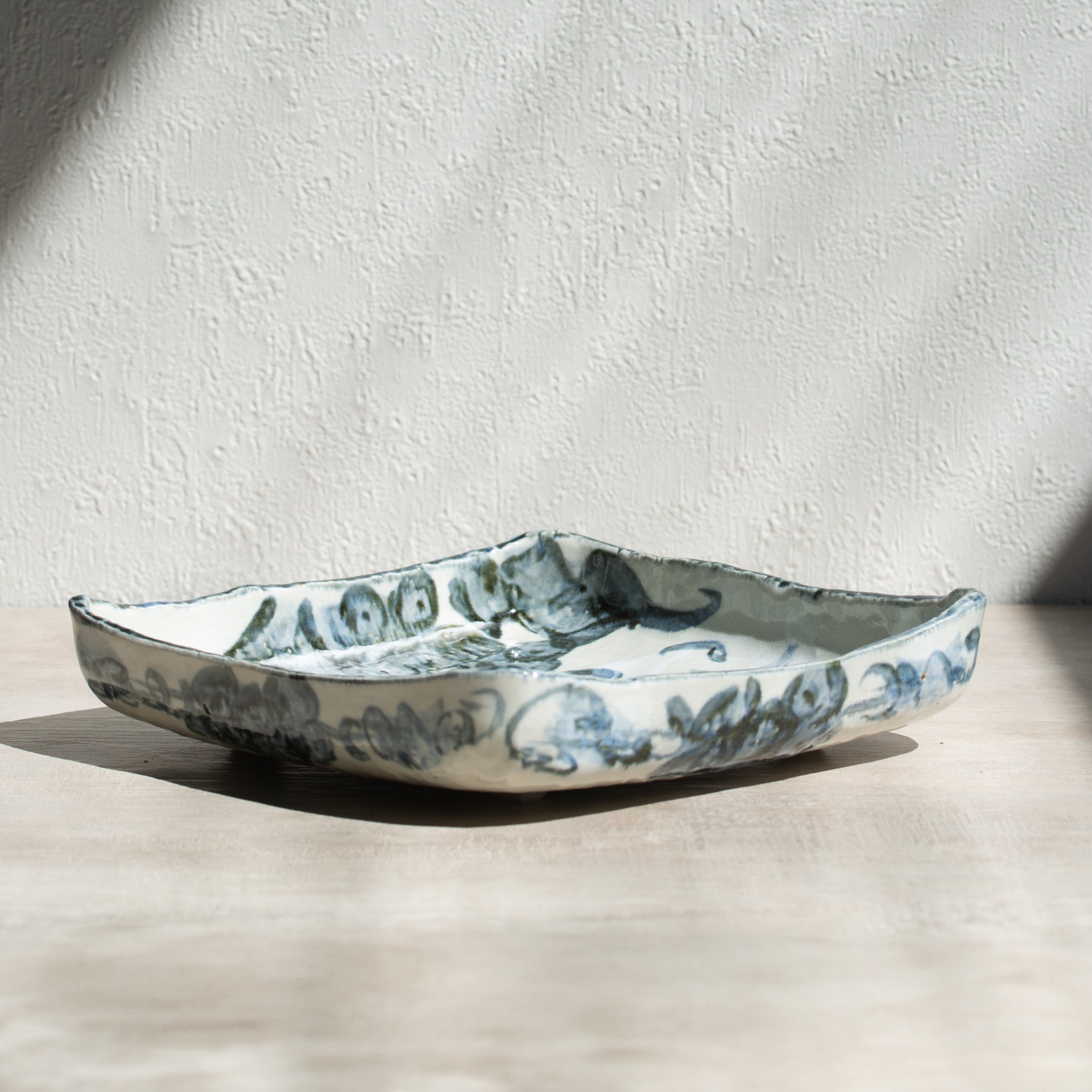 Japanese Ceramics | Kosome Budoh Square Serving Dish