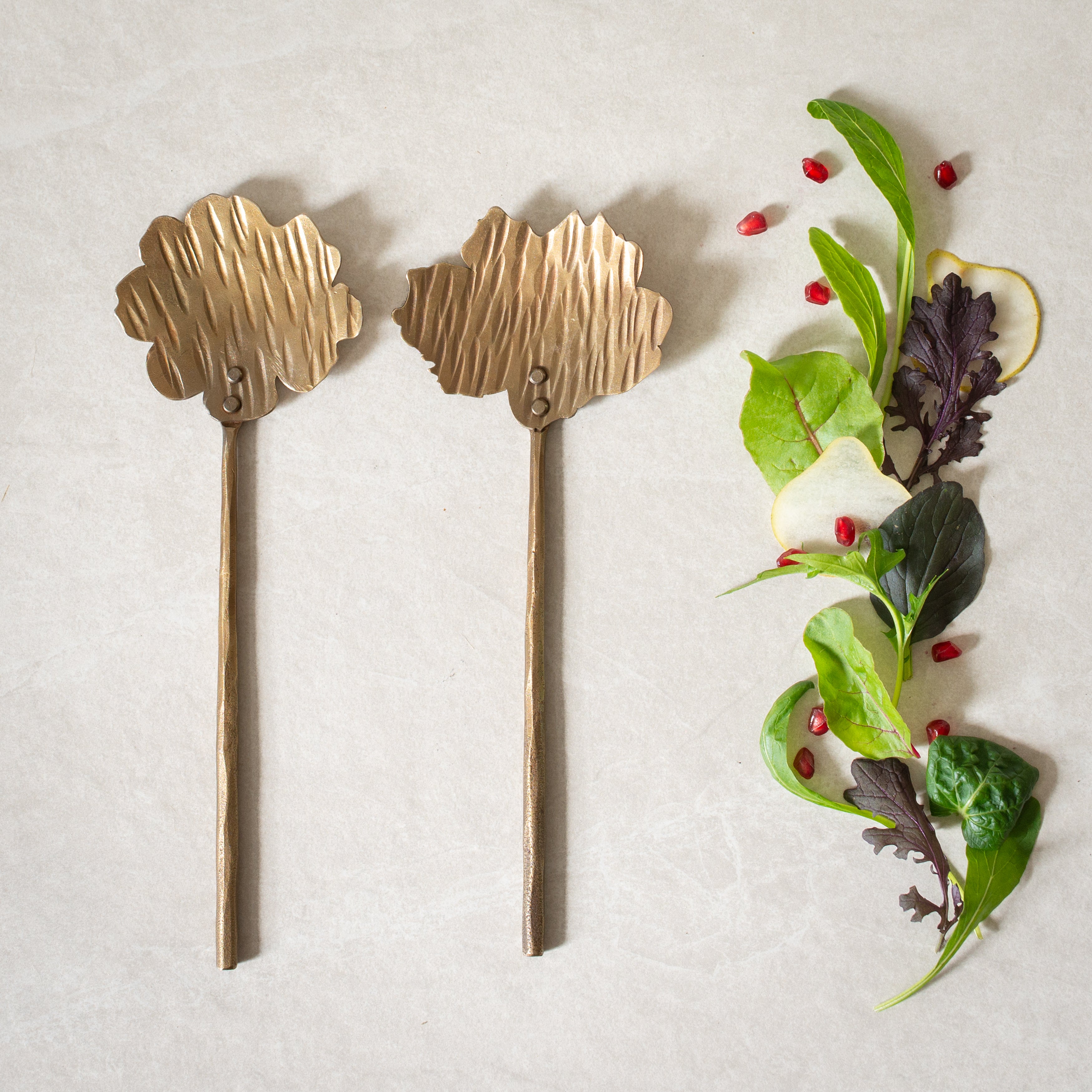 Forged Serveware | Koyo Salad Servers - Antique Finish
