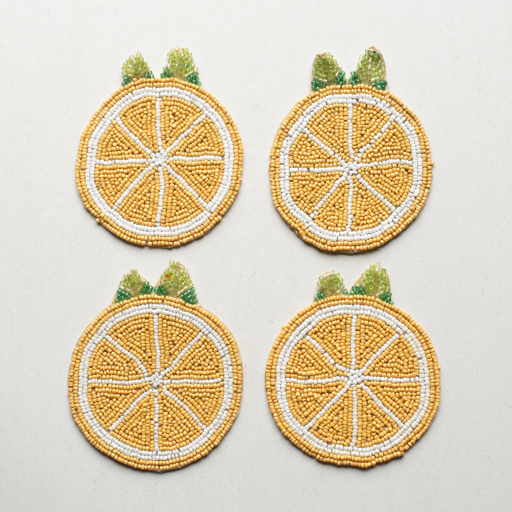 Beaded Coaster | Set of 4 | Limone