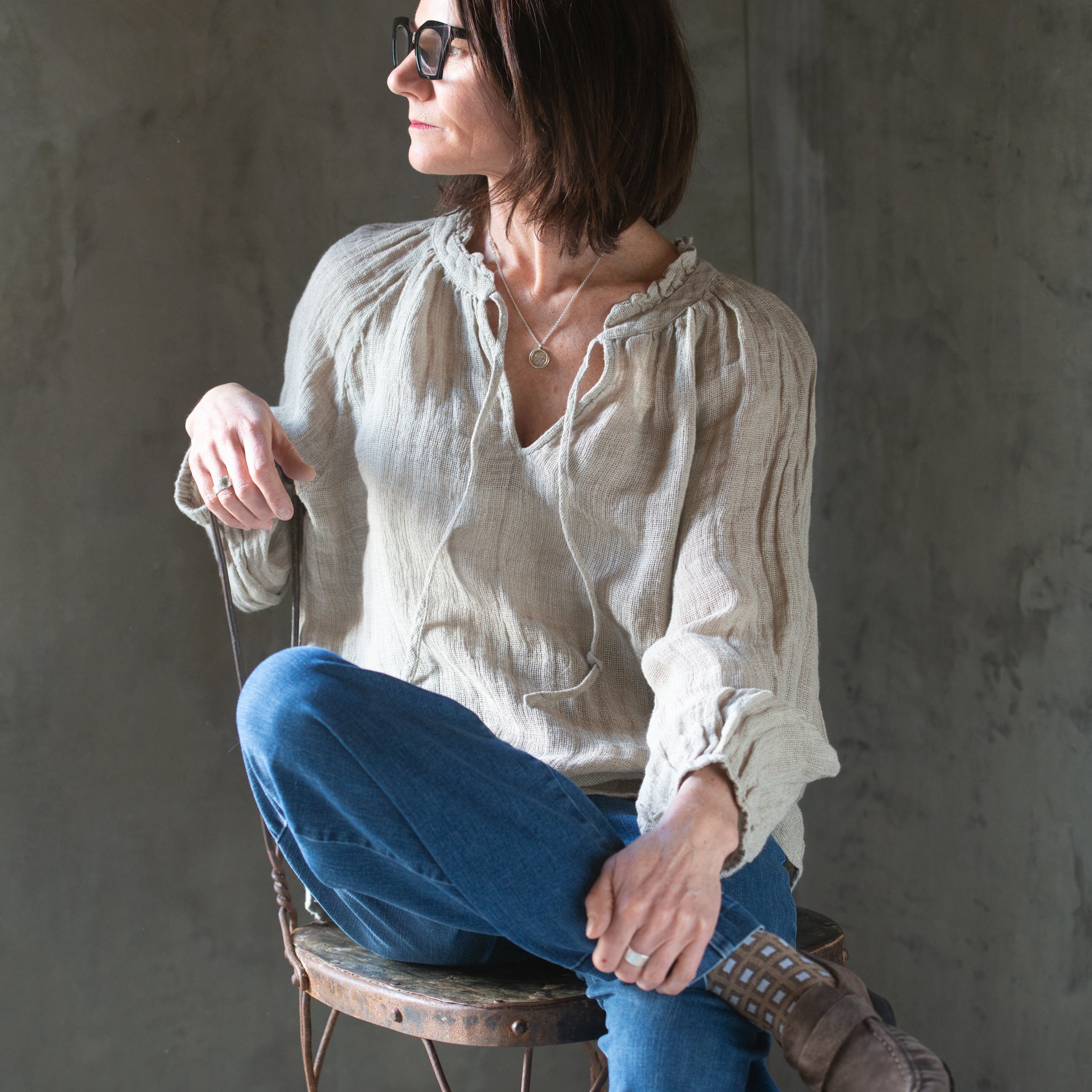 Lily Top | Linen | Natural |