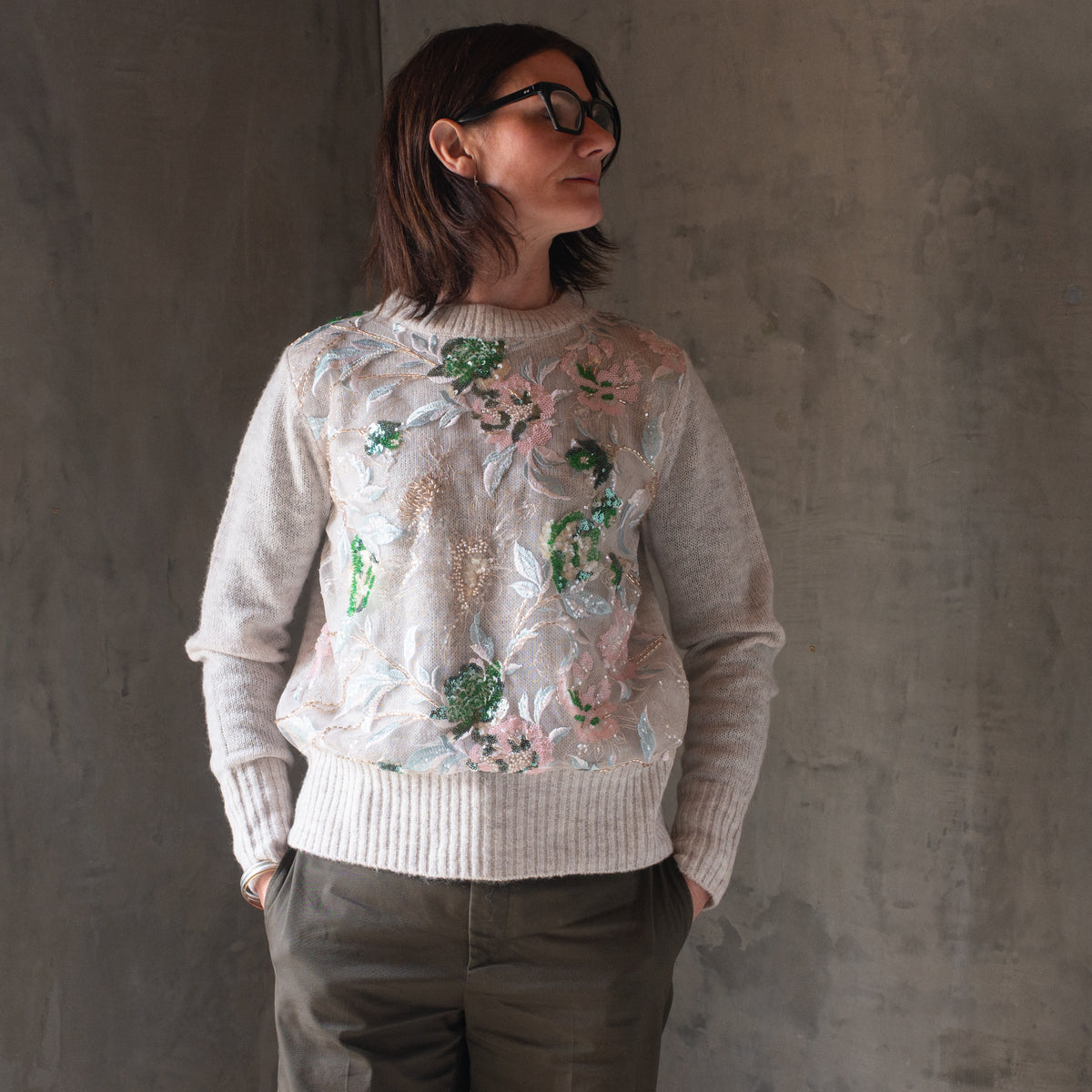 Lola Sequin Lace Knit