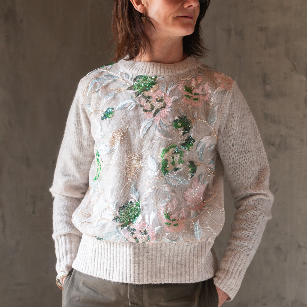 Lola Sequin Lace Knit