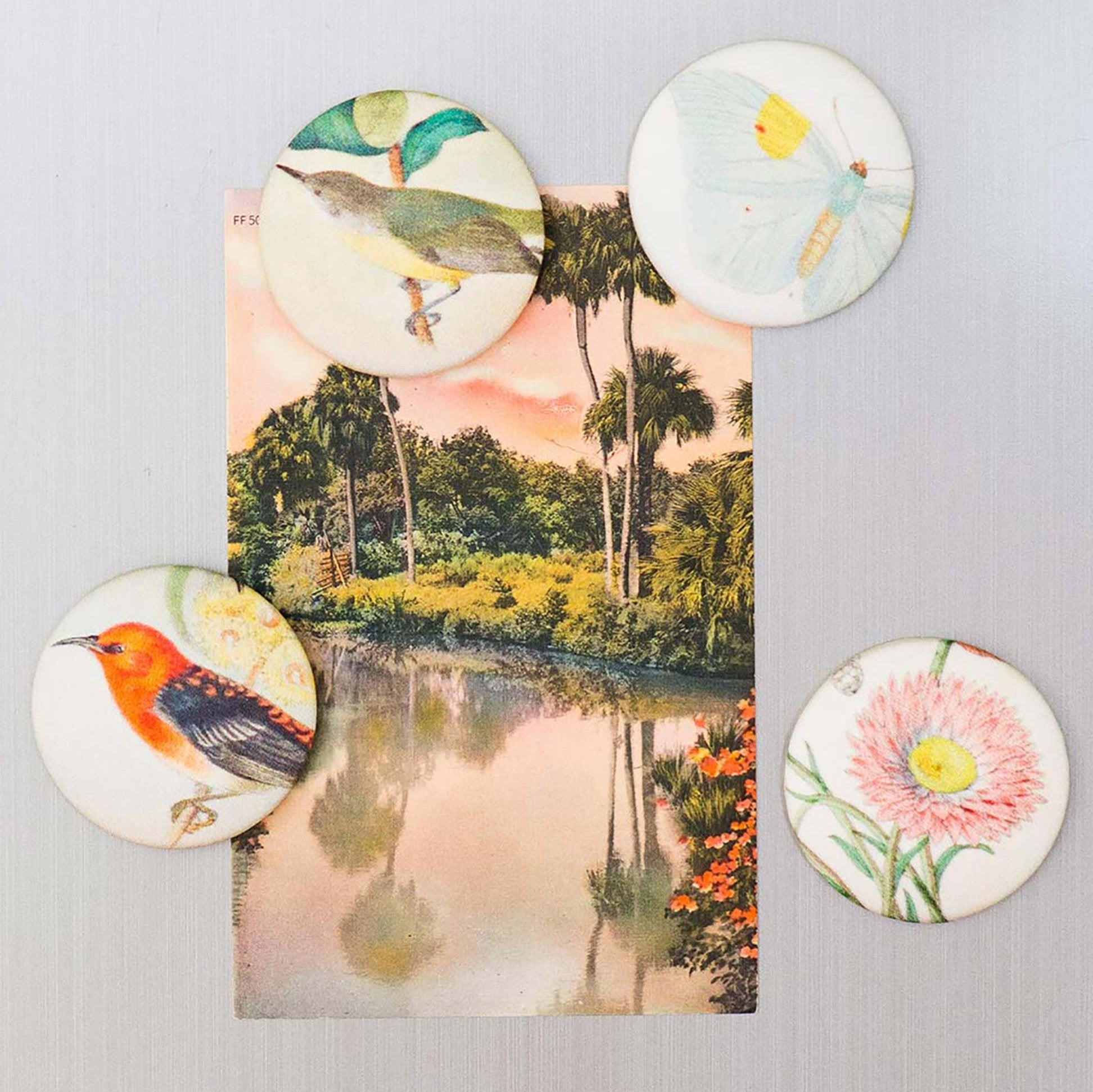 Fabric Magnet | Paper Daisy