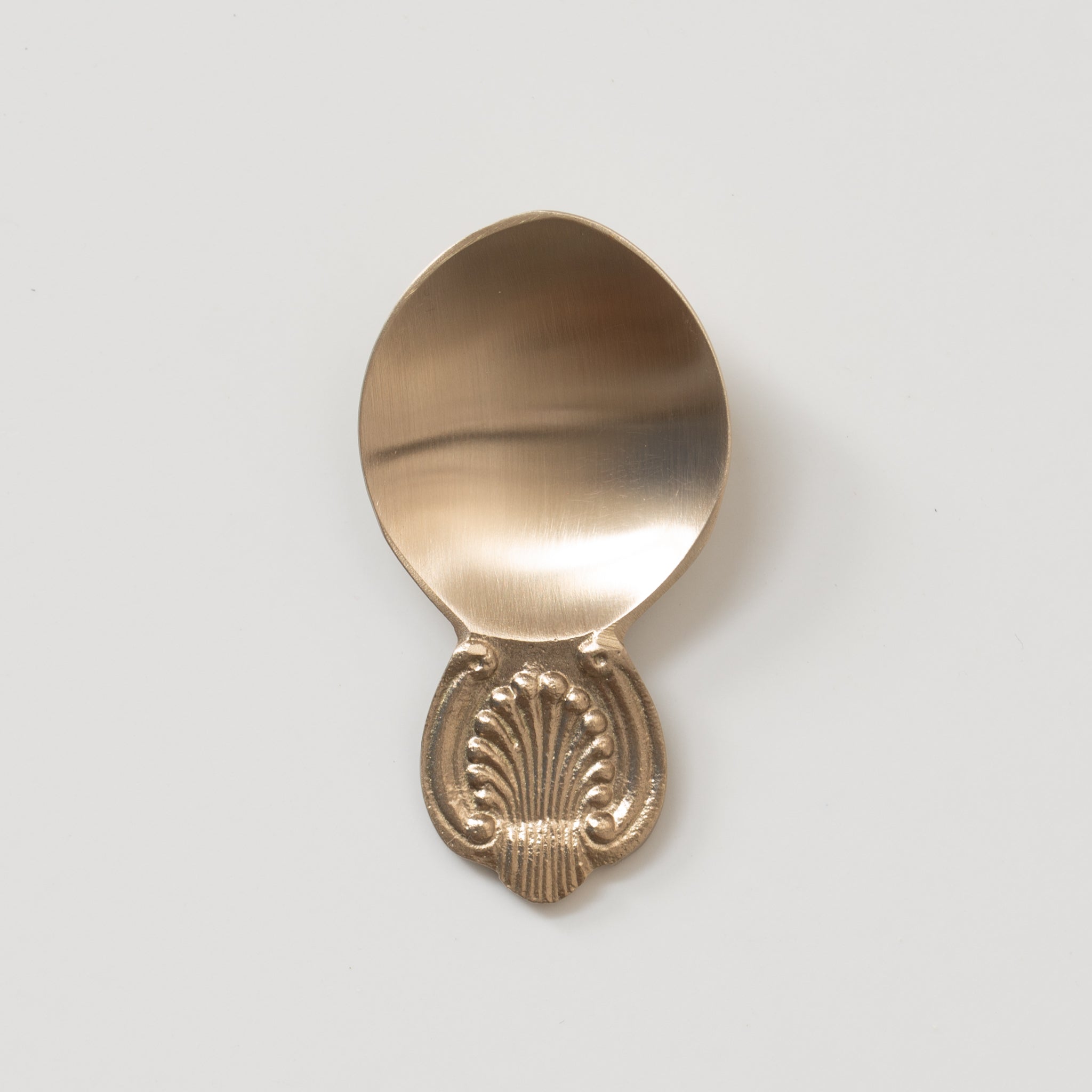 Mini Shell Caddy Spoon | Brass