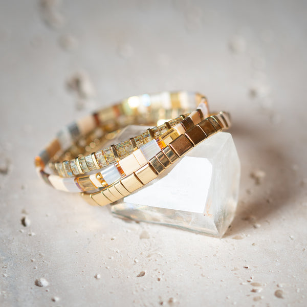 Glass Bead Bracelet Set | Haru