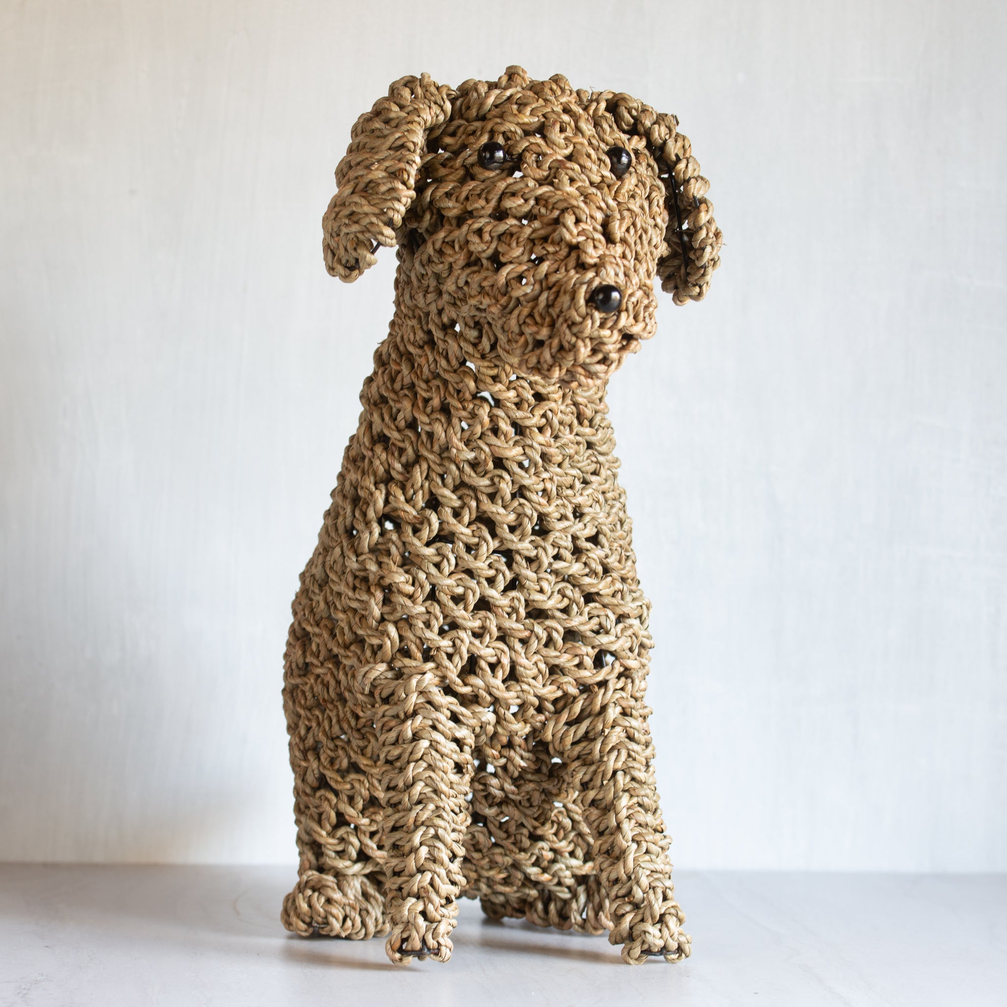 Woven Seagrass Dog | Large - Natural
