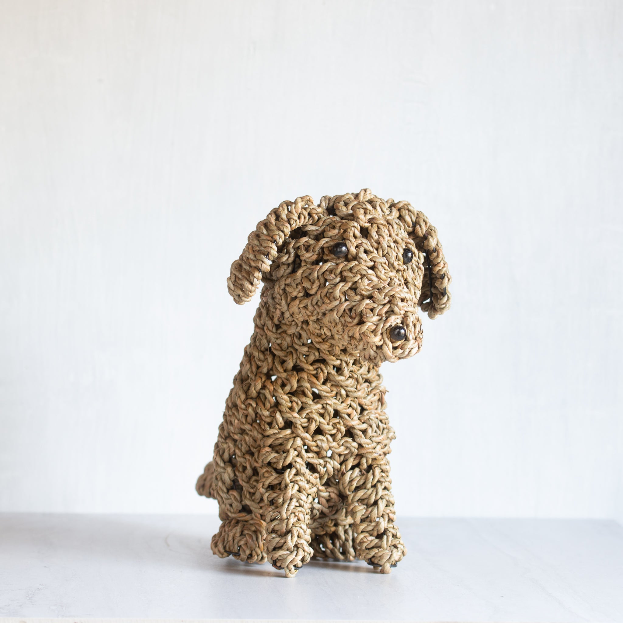 Woven Seagrass Dog | Small - Natural