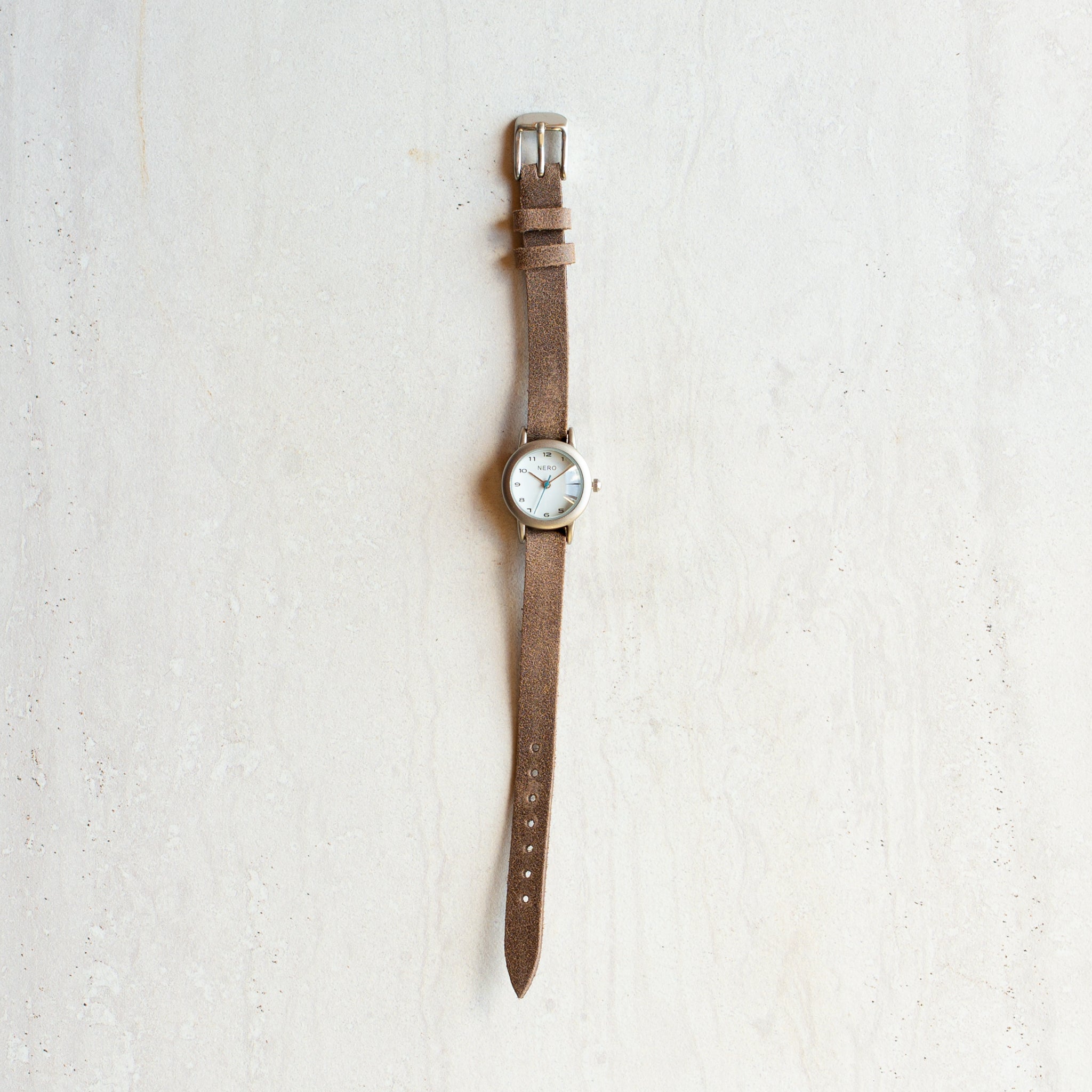 Nero Watch | Suede Strap | Brown