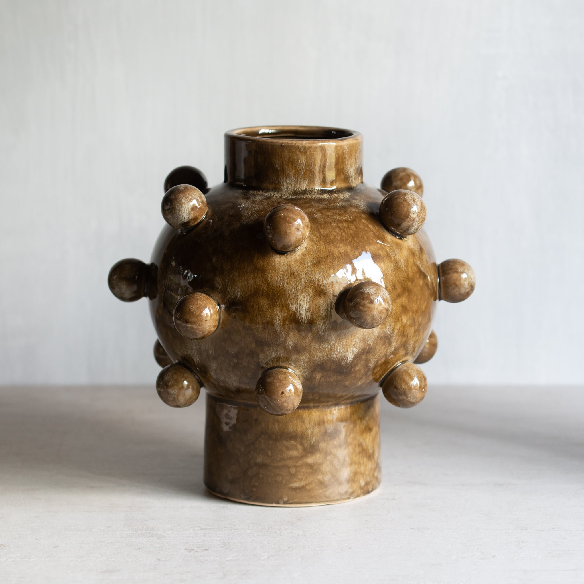 Pipin Ceramic Vase | Olive