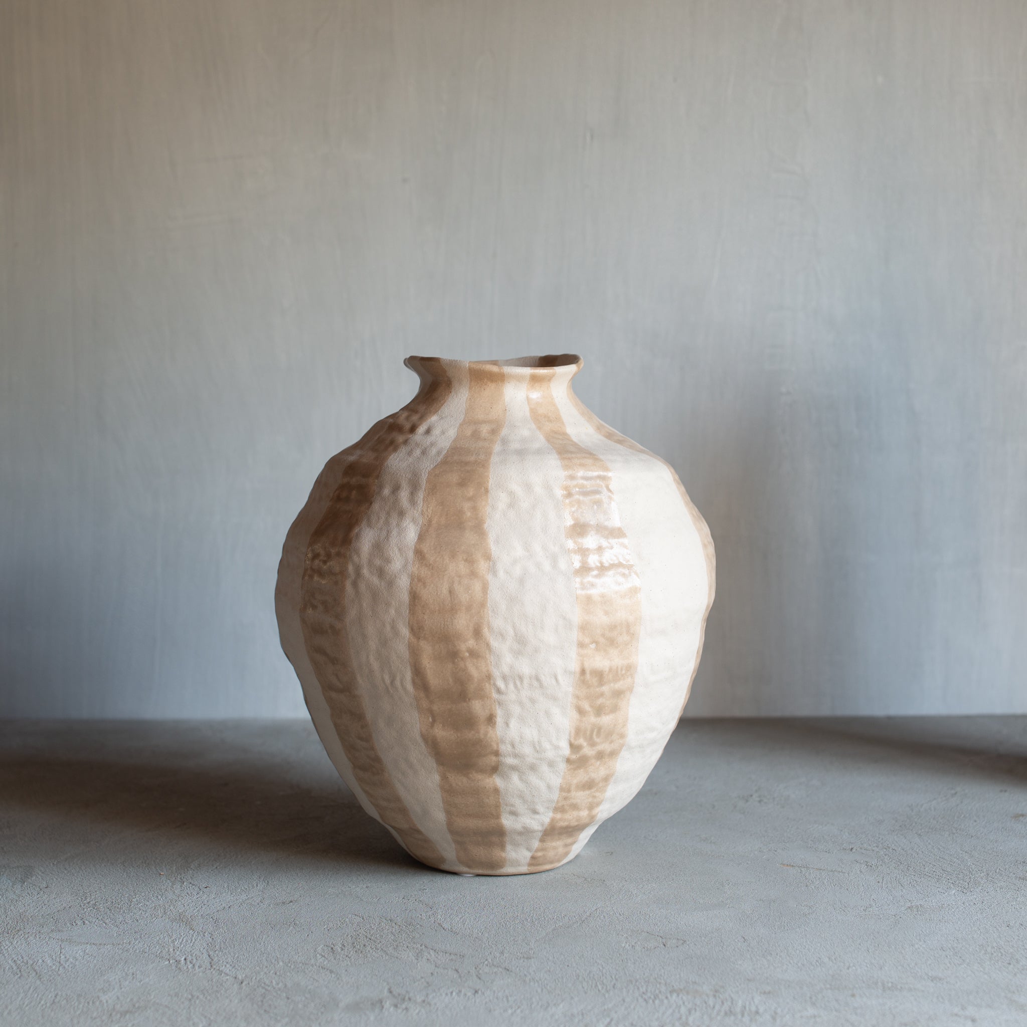 Raya Ceramic Vase Taupe