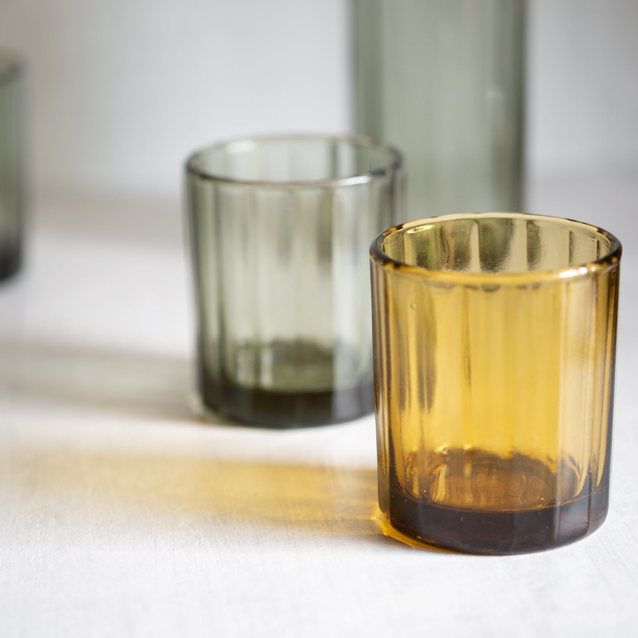 Reed Carafe + Tumbler Set | Amber